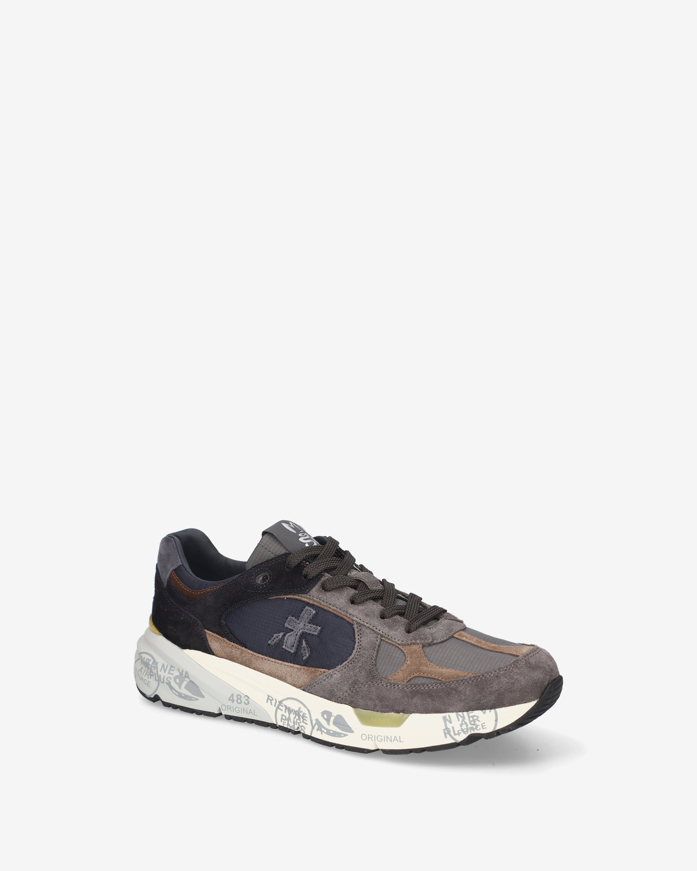 premiata-mase-8426-sneaker-herren-grau-blau image 4