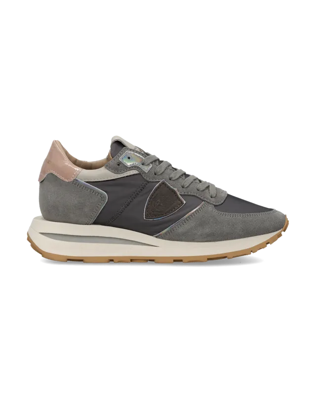 philippe-model-tropez-haute-sneaker-damen-grau-rosa image 1