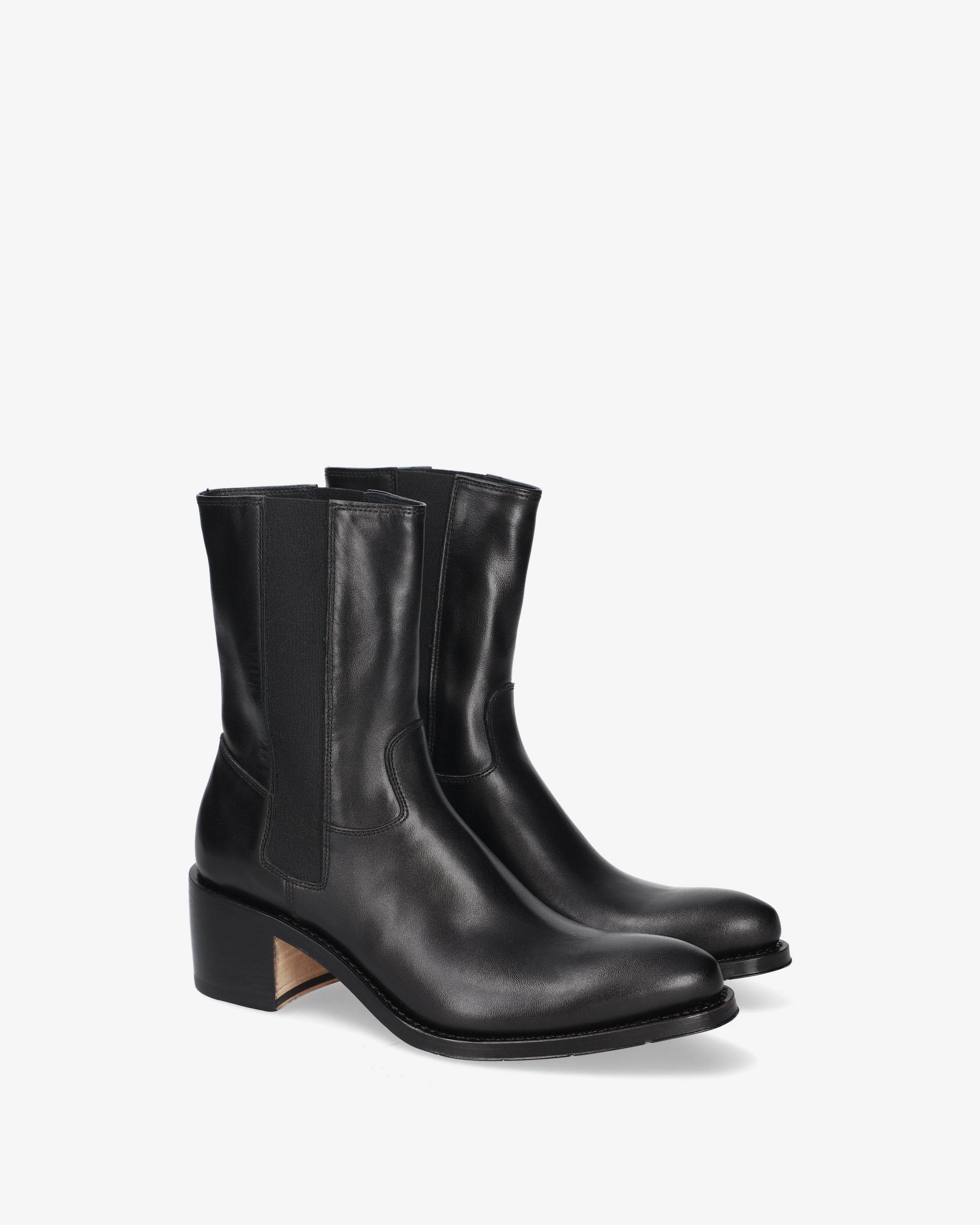 premiata-stivaletti-pelle-nera-camperos-boots-damen-60mm image 2