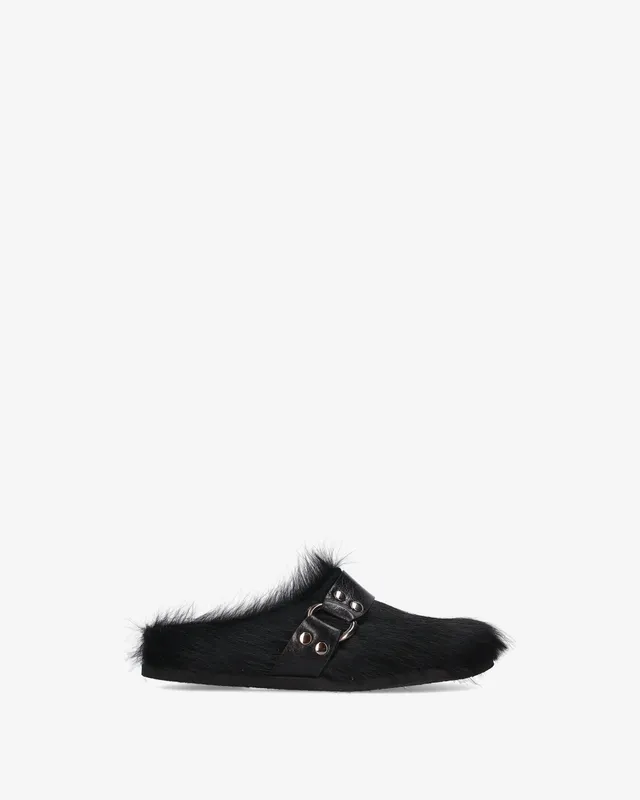 premiata-mules-fur-damen-mule-schwarz-hair-on-made-in-italy image 1