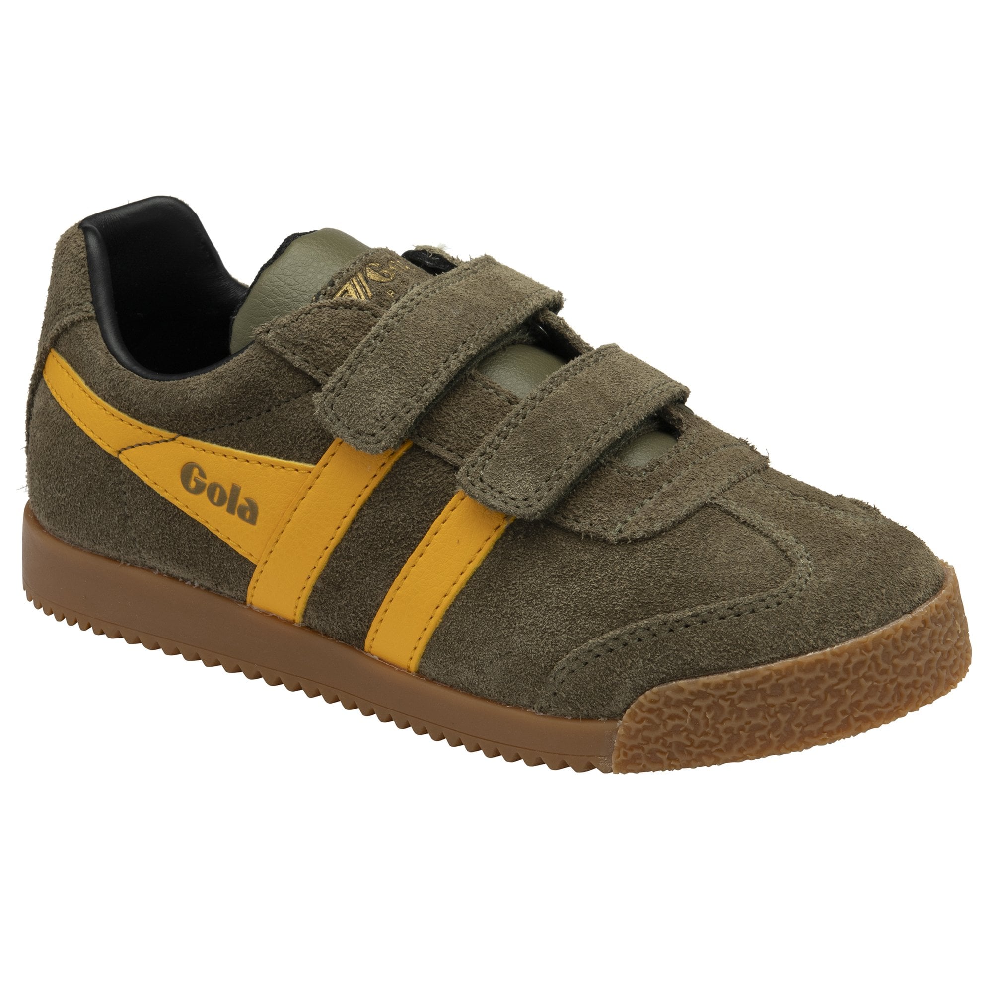 gola-harrier-strap-kinder-klett-sneaker-khaki-sonne image 2