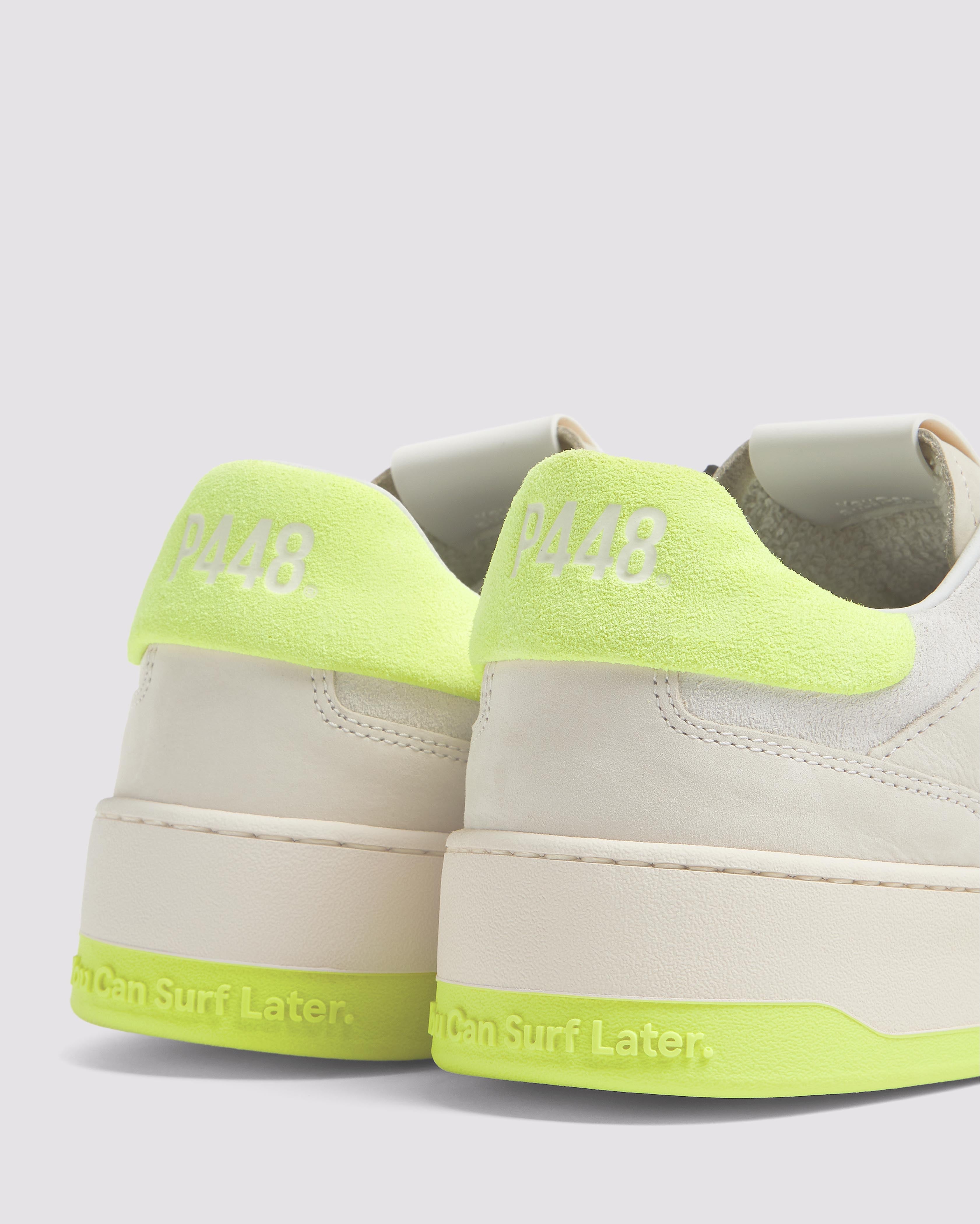 p448-brixton-limelight-herren-low-top-sneaker-beige-neon image 5
