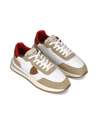 philippe-model-tropez-2-1-herren-sneaker-wei-rot-beige image 5
