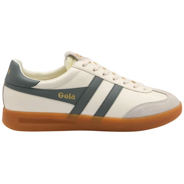 gola-cyclone-leder-sneaker-f-r-herren-cremewei-tannengr-n image 1