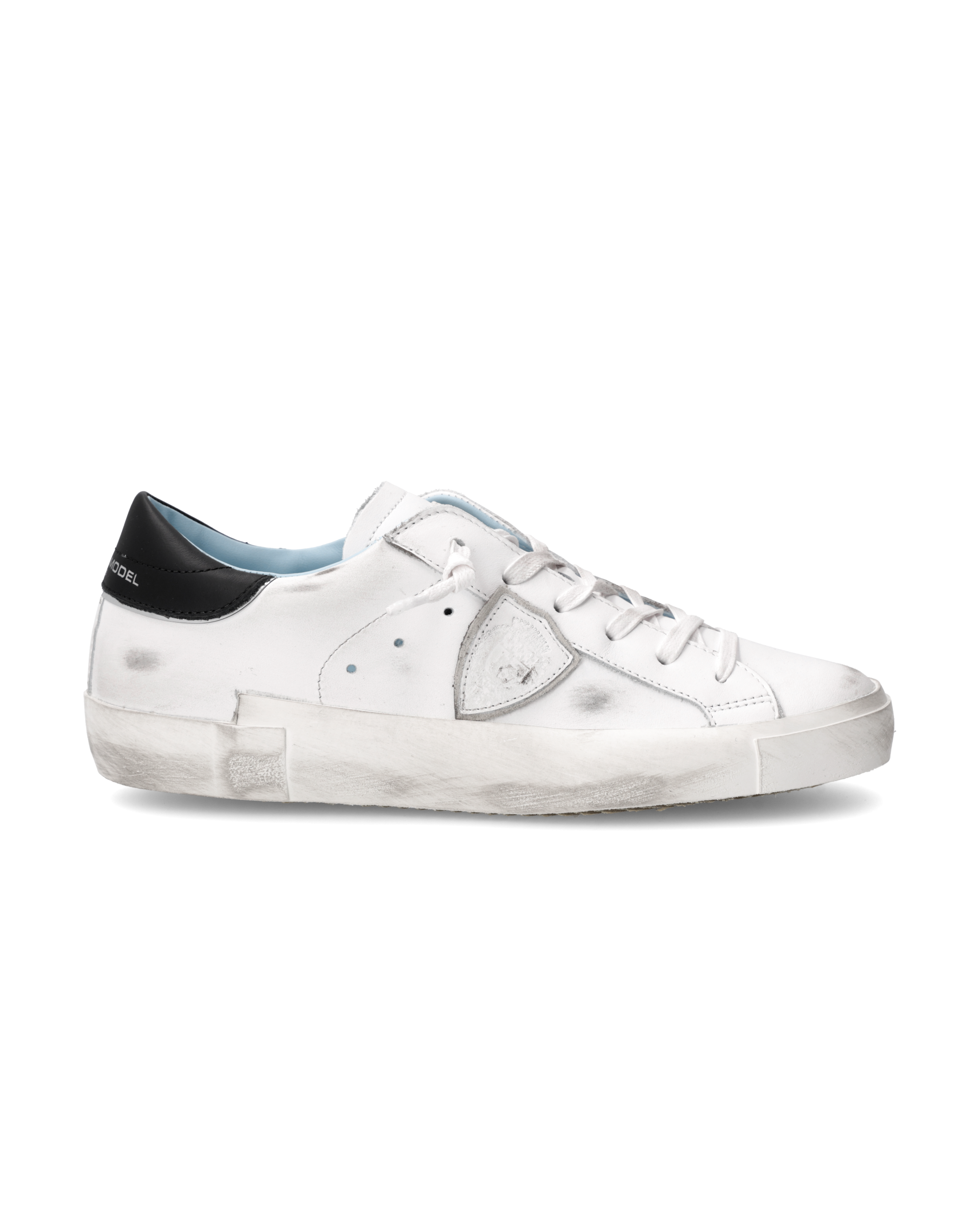 philippe-model-prsx-sneaker-damen-low-top-wei-schwarz-leder image 1