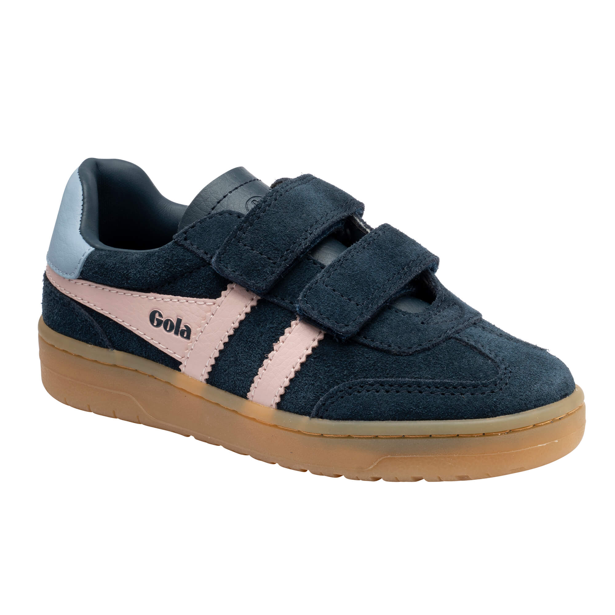 gola-viper-strap-kindersneaker-marineblau-kreide-rosa-mit-klettverschluss image 2