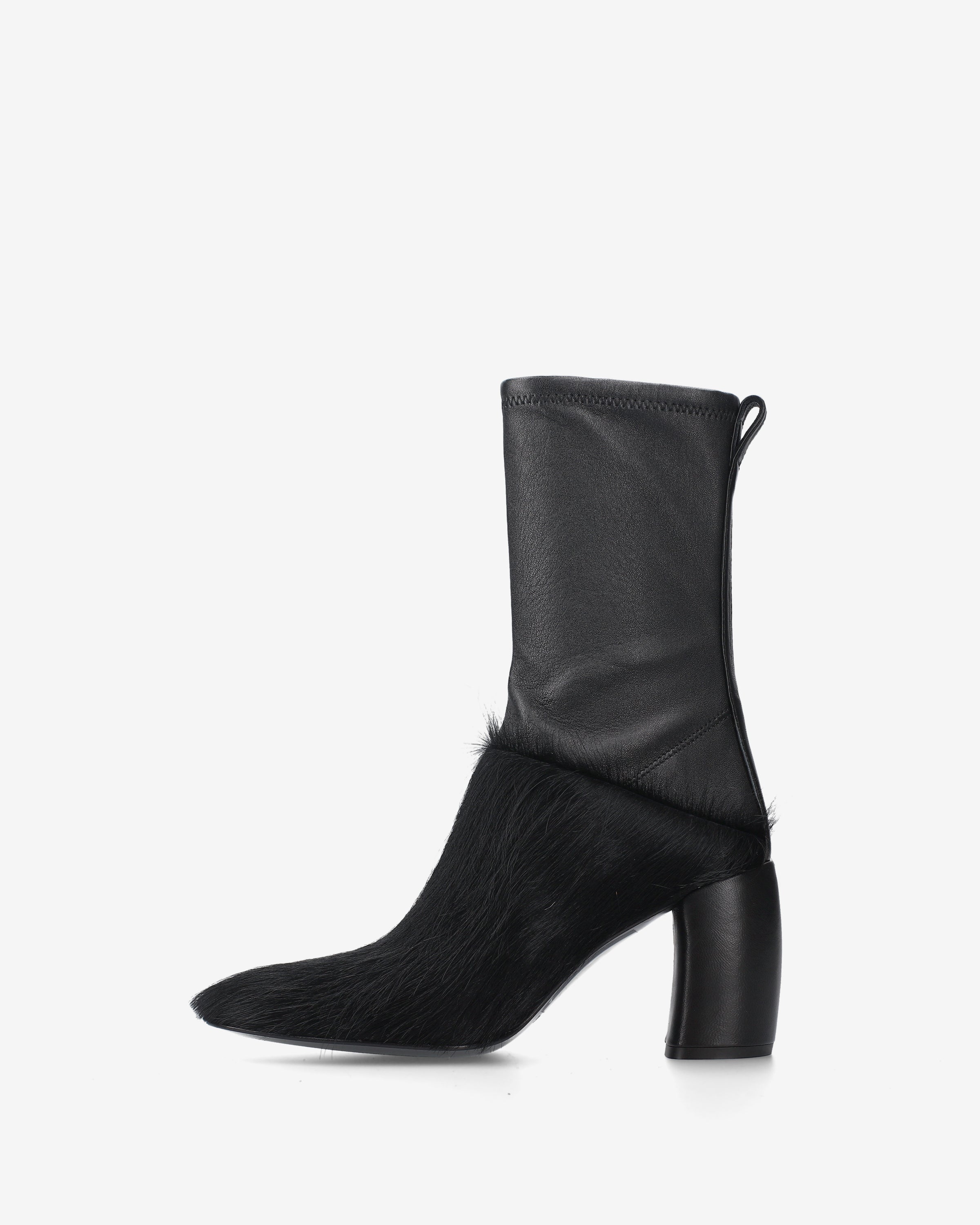 premiata-damen-stiefeletten-schwarz-leder-stretch-cavallino-8cm image 3