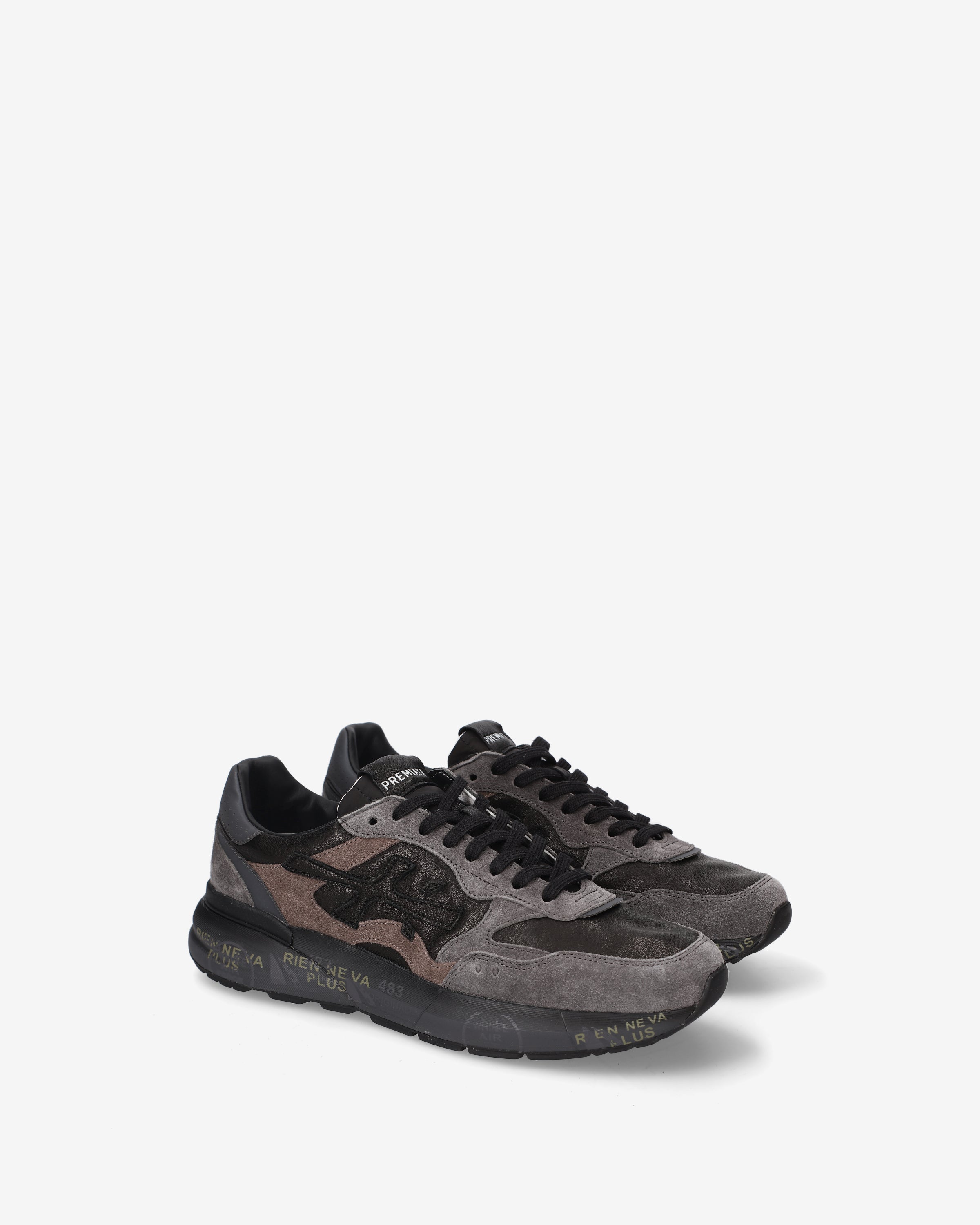 premiata-mick-0-1-8452-sneaker-herren-anthrazit-schwarz image 2