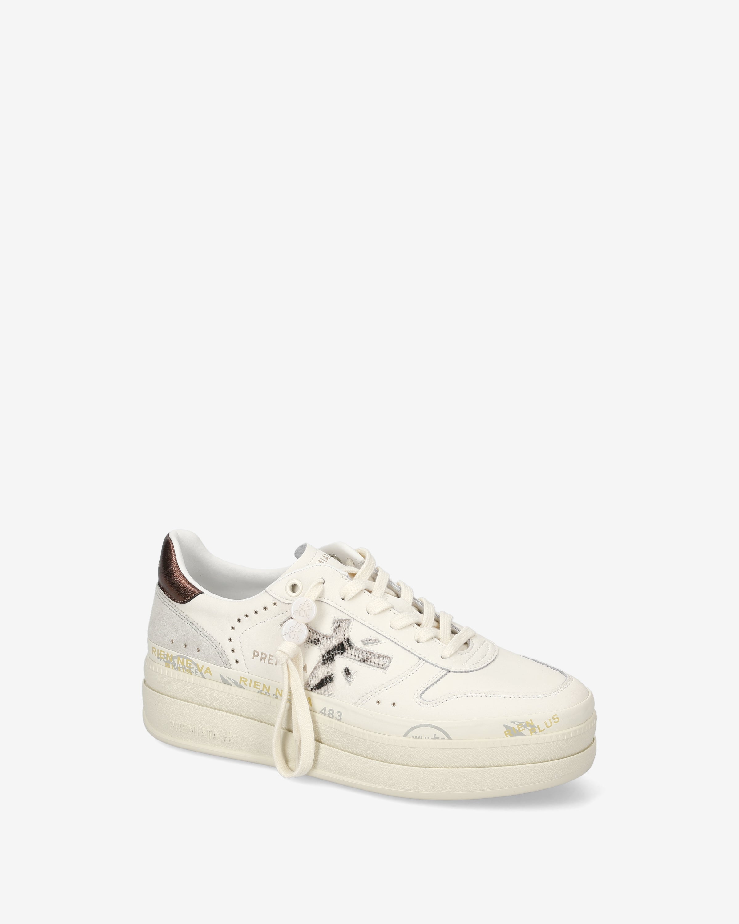 premiata-micol-7035-damen-platform-sneaker-wei-zebra image 4