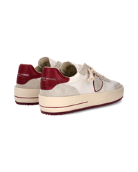 philippe-model-nice-sneaker-herren-wei-bordeaux image 2