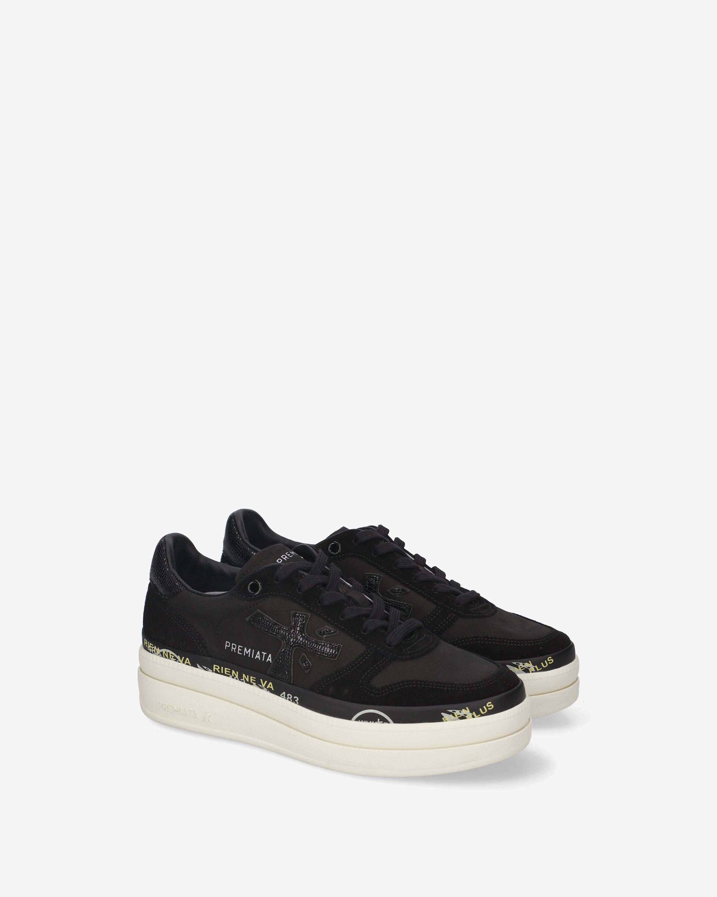 premiata-micol-8567-sneaker-damen-schwarz-platform-5-cm image 2