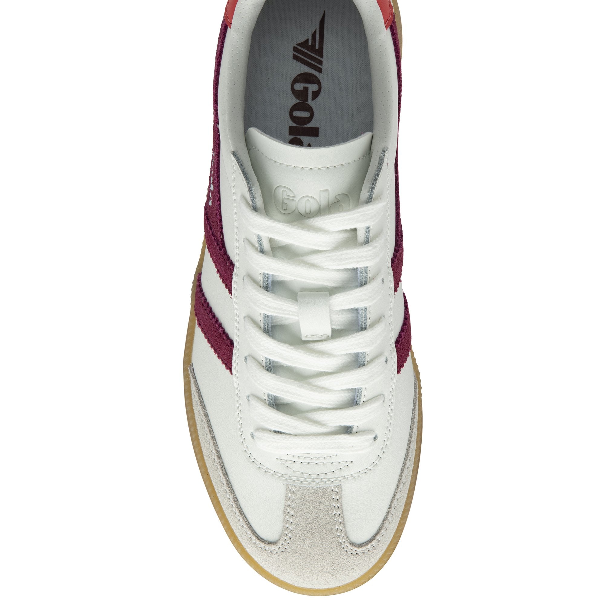 gola-viper-damen-sneaker-aus-leder-wei-kirschrot-koralle image 5