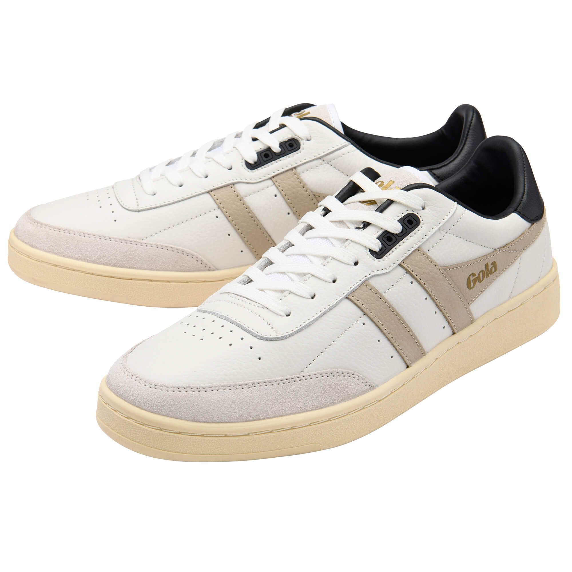 gola-contact-leather-sneaker-f-r-herren-wei-schwarz-cupsohle image 3