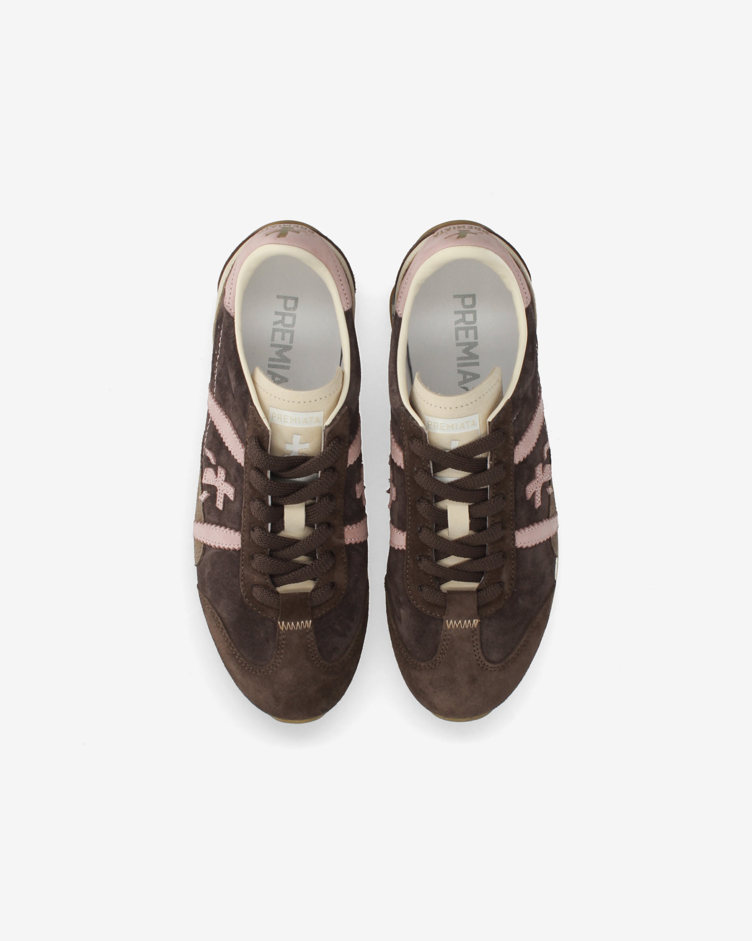 premiata-jackyxd-8626-sneaker-damen-braun-rosa image 6