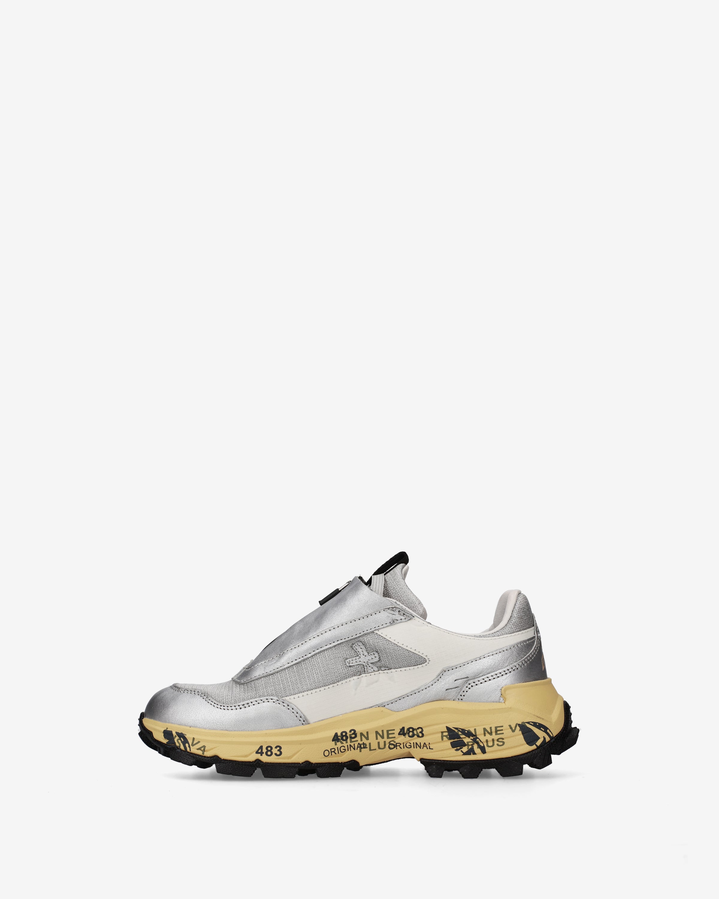 premiata-sciliard-499-sneaker-damen-silber-mit-front-zip image 3