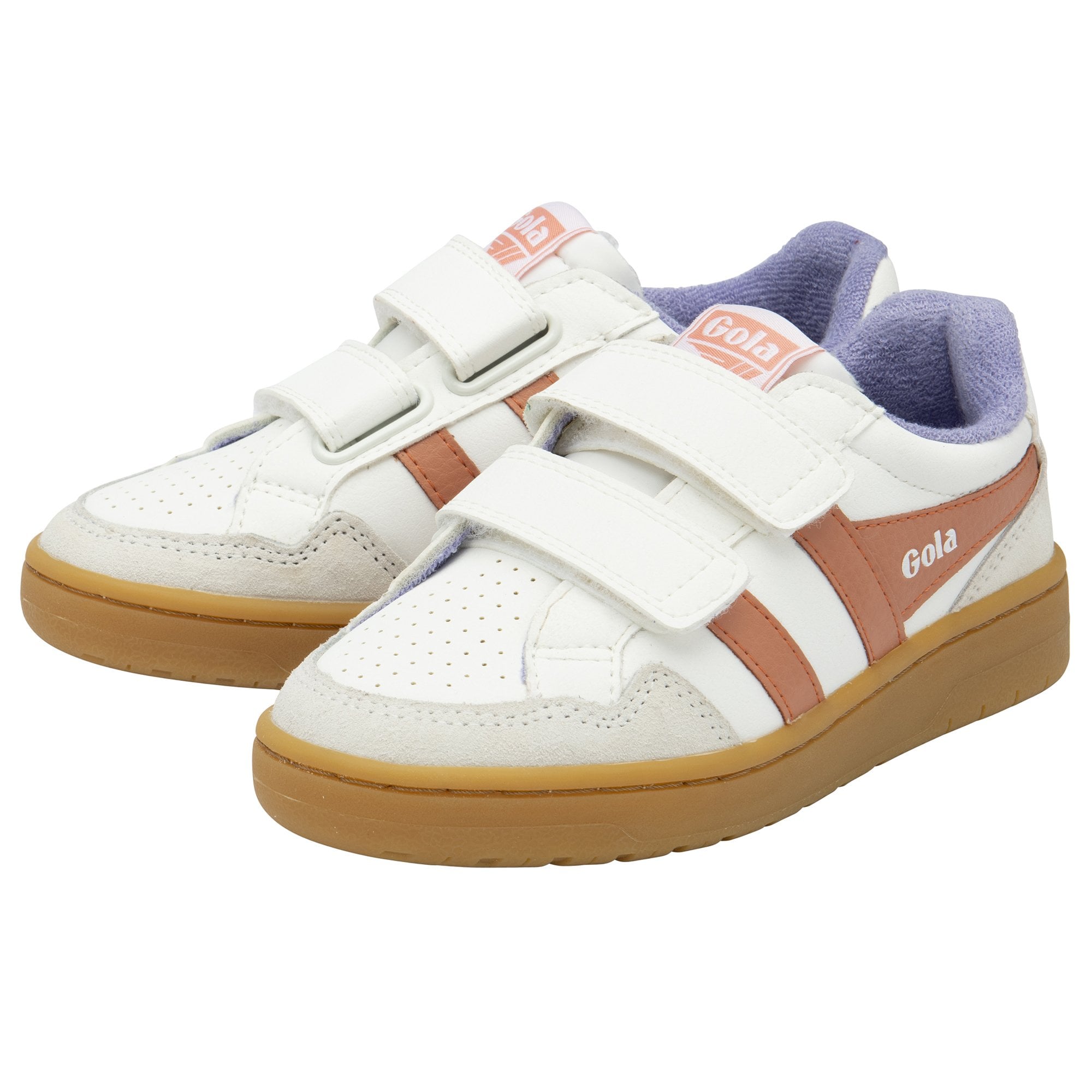 gola-eagle-strap-kinder-sneaker-wei-terrakotta-klett image 3