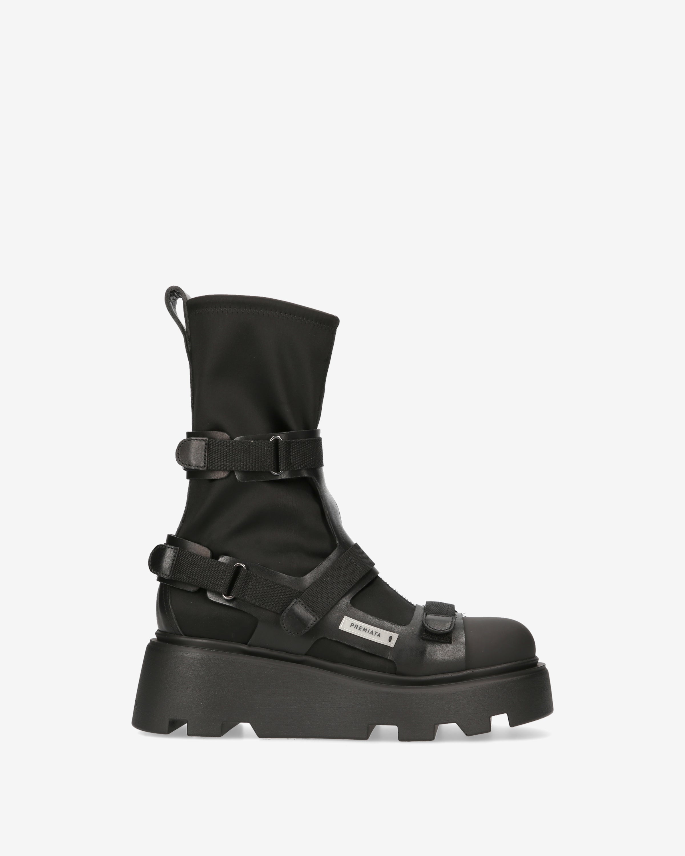 premiata-anfibi-raso-nero-platform-mit-schnallen image 1