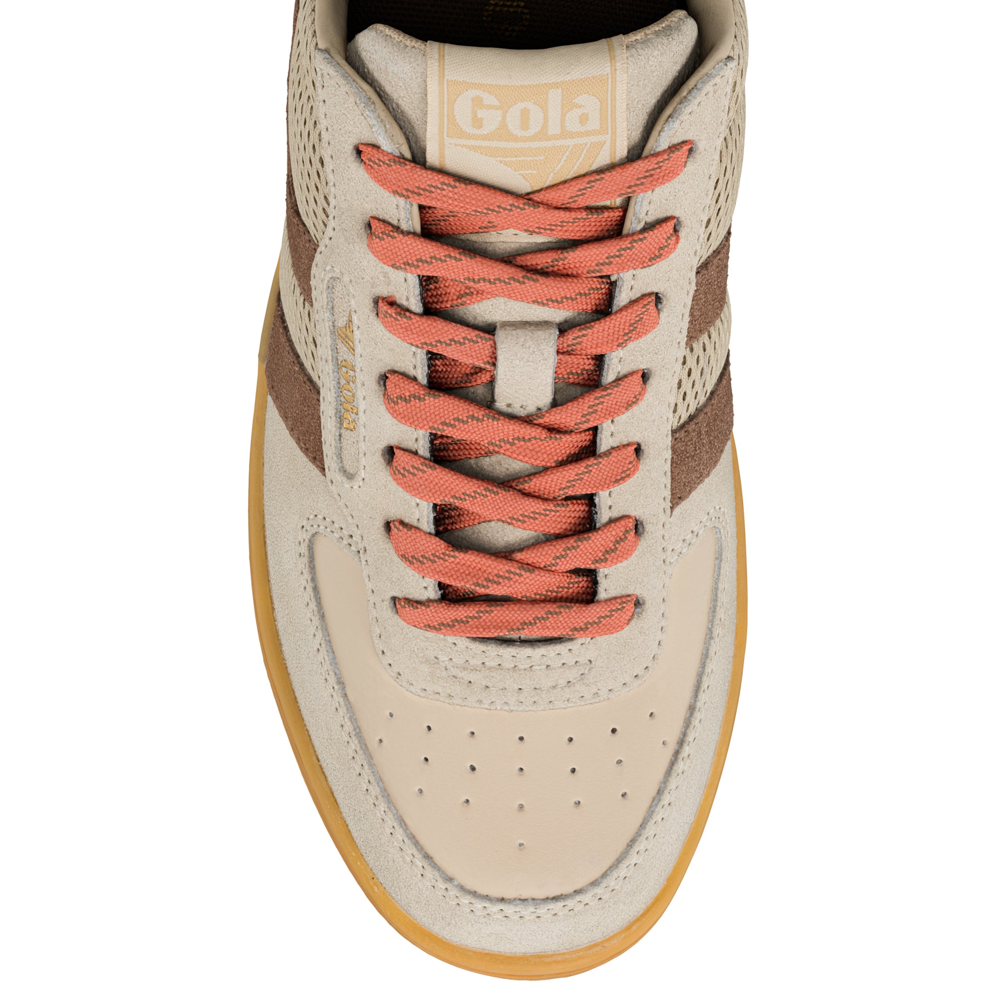 gola-hawk-83-damen-sneaker-knochenfarbe-mesh-gummisohle image 4