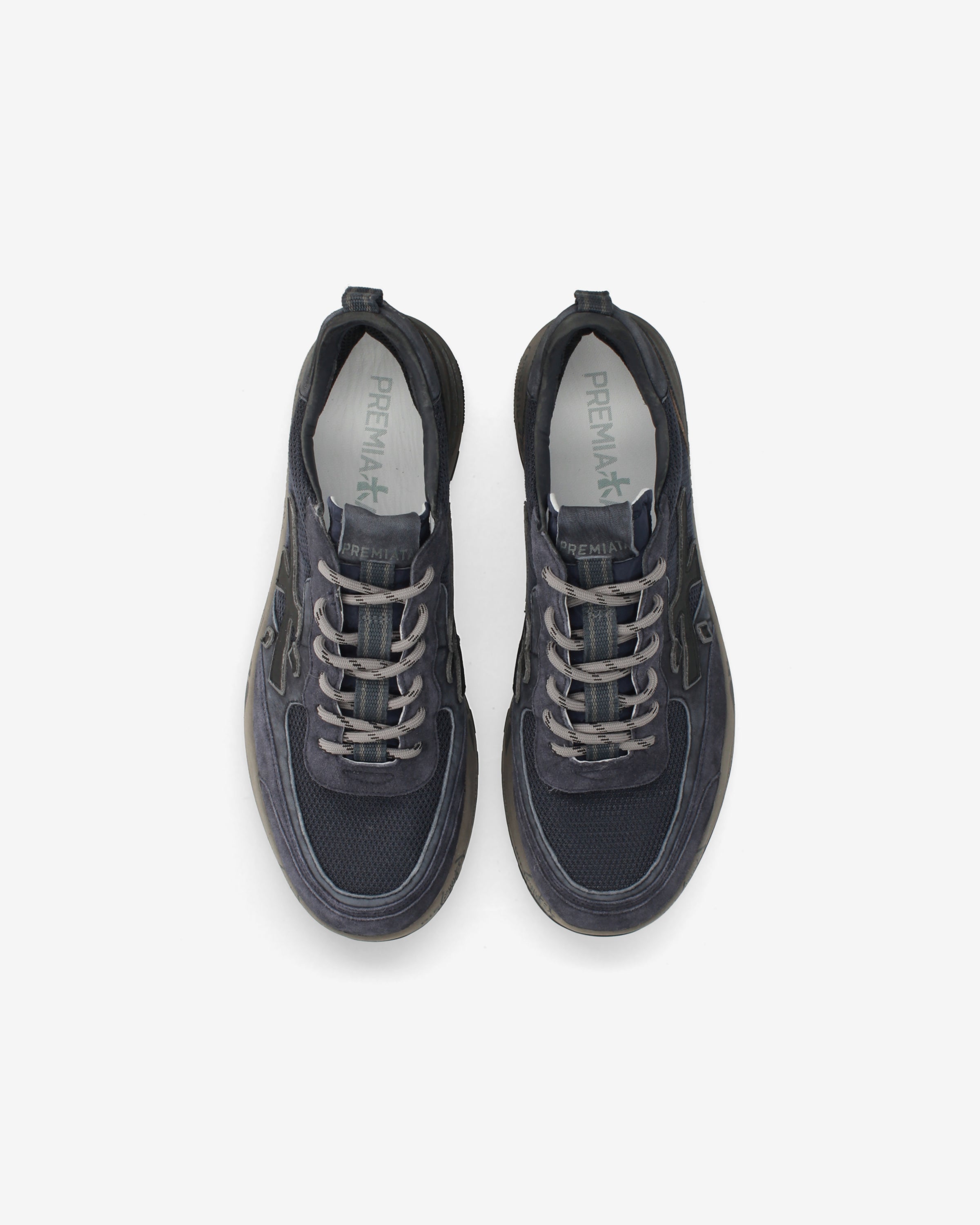 premiata-nous-8460-sneaker-navy-braun-suede-leder image 6