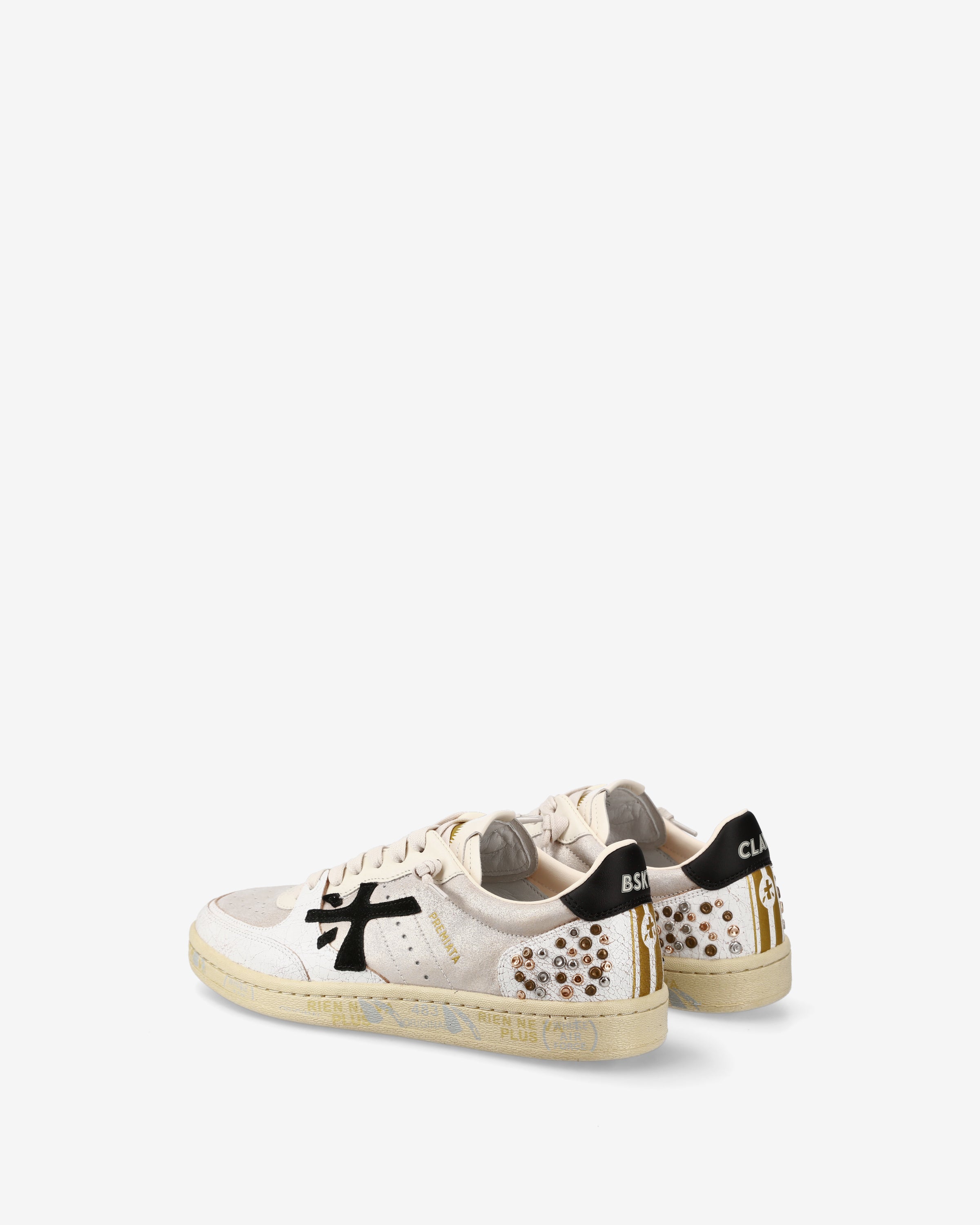 premiata-bskt-clayd-7661-sneaker-leder-suede-white-craquel image 5