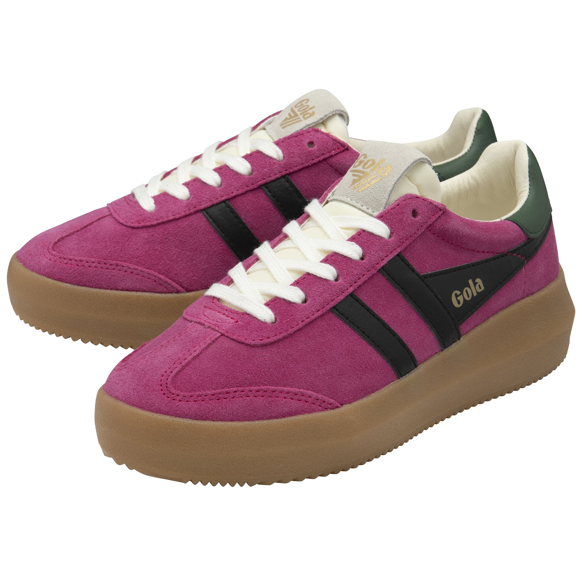 gola-athena-sneaker-f-r-damen-mit-plateau-in-fuchsia-schwarz-gr-n image 3