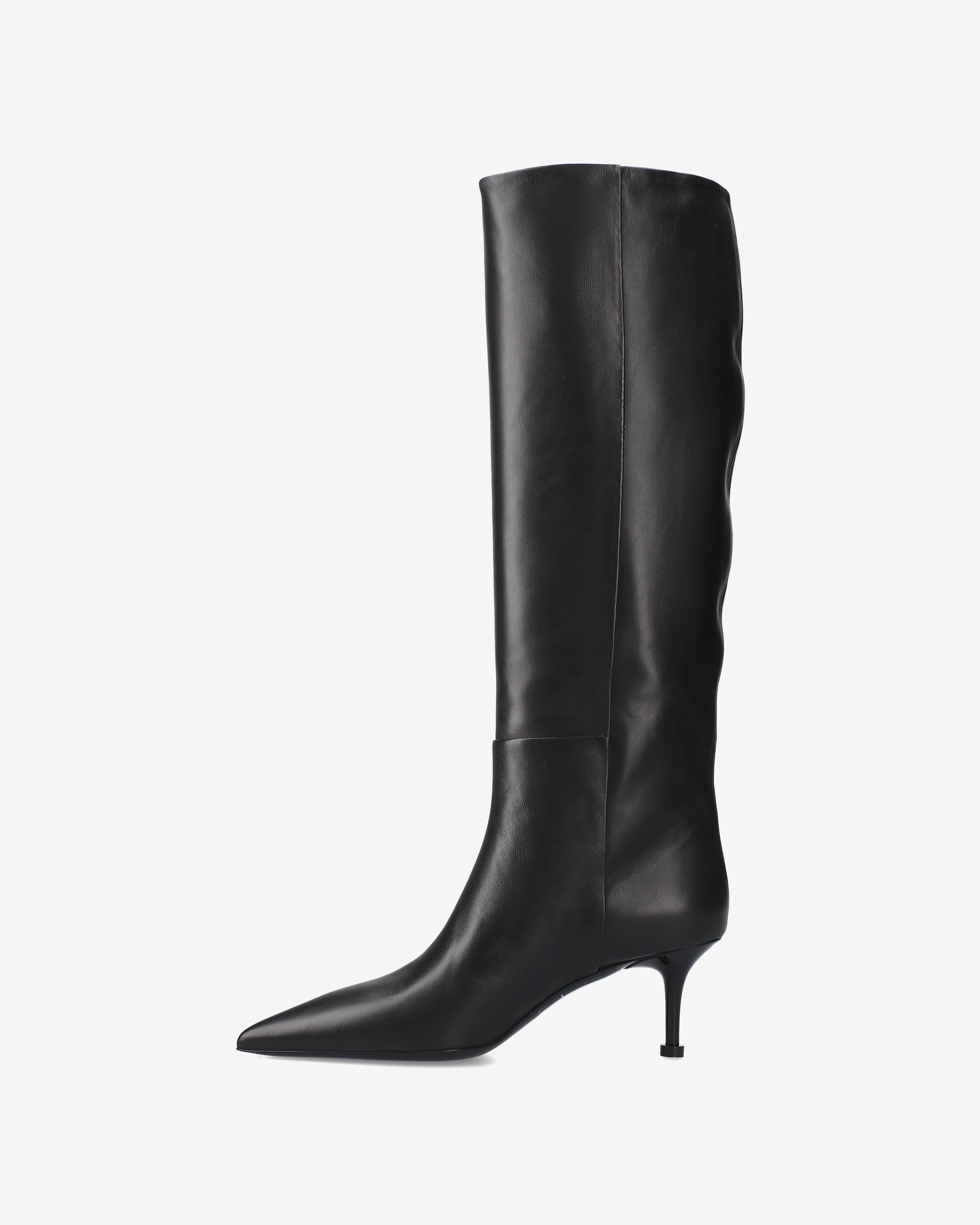 premiata-stiefel-damen-aus-schwarzer-lamm-nappa-40-cm-absatz-6-5-cm image 3