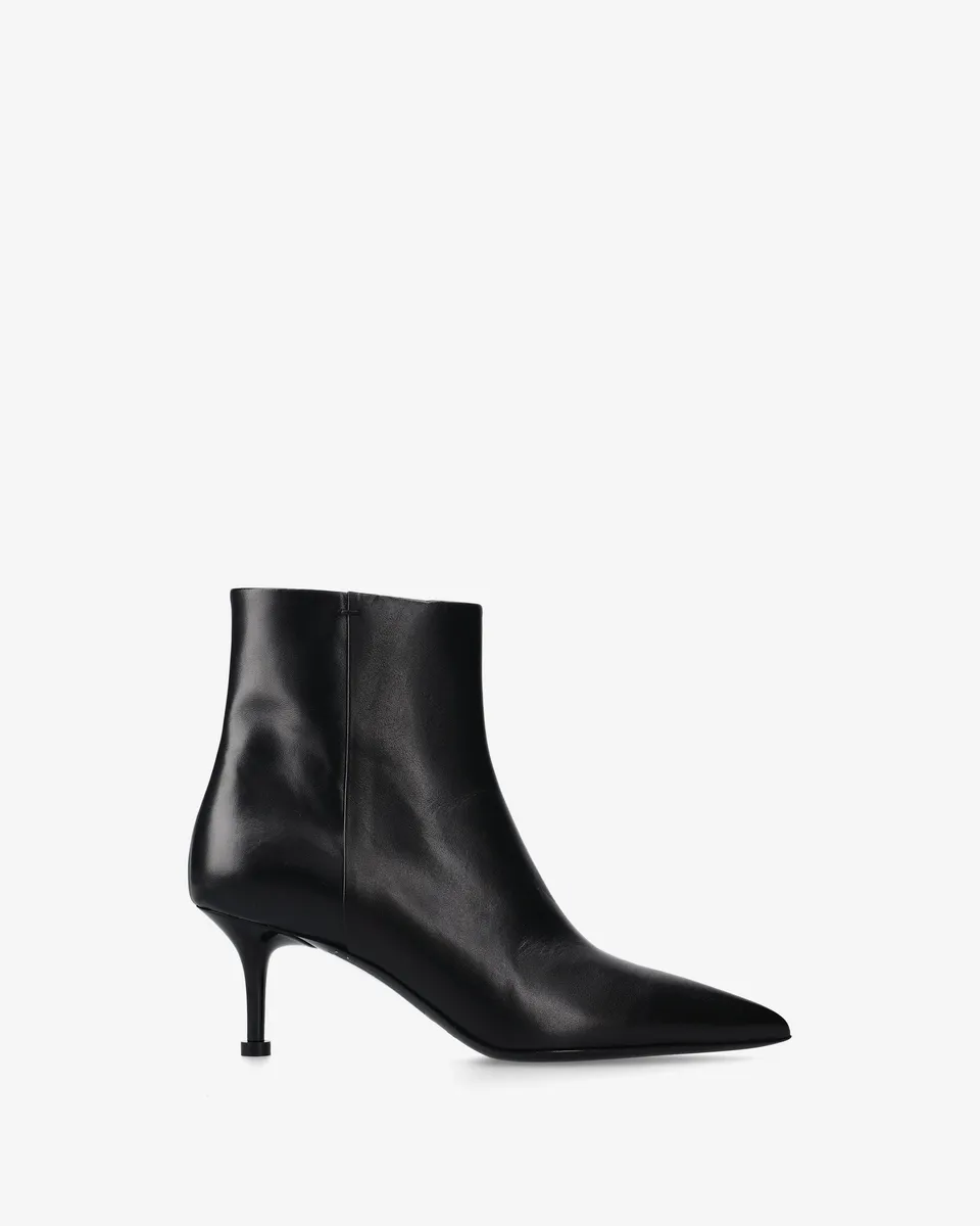 premiata-stivaletti-in-pelle-nera-damen-stiefeletten-aus-kalbsleder-schwarz image 1