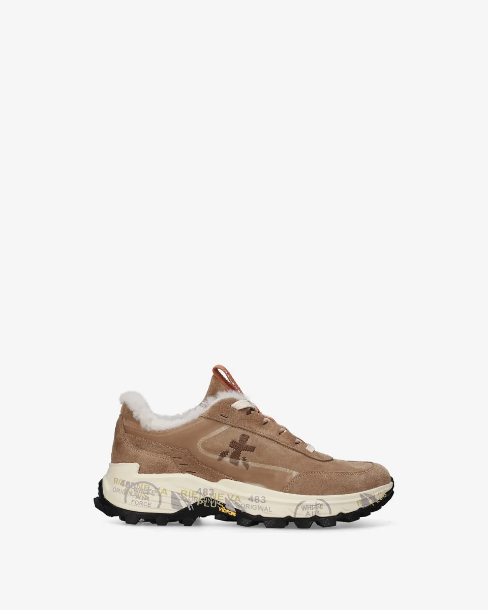 premiata-devind-506m-damen-sneaker-beige-shearling-vibram image 1