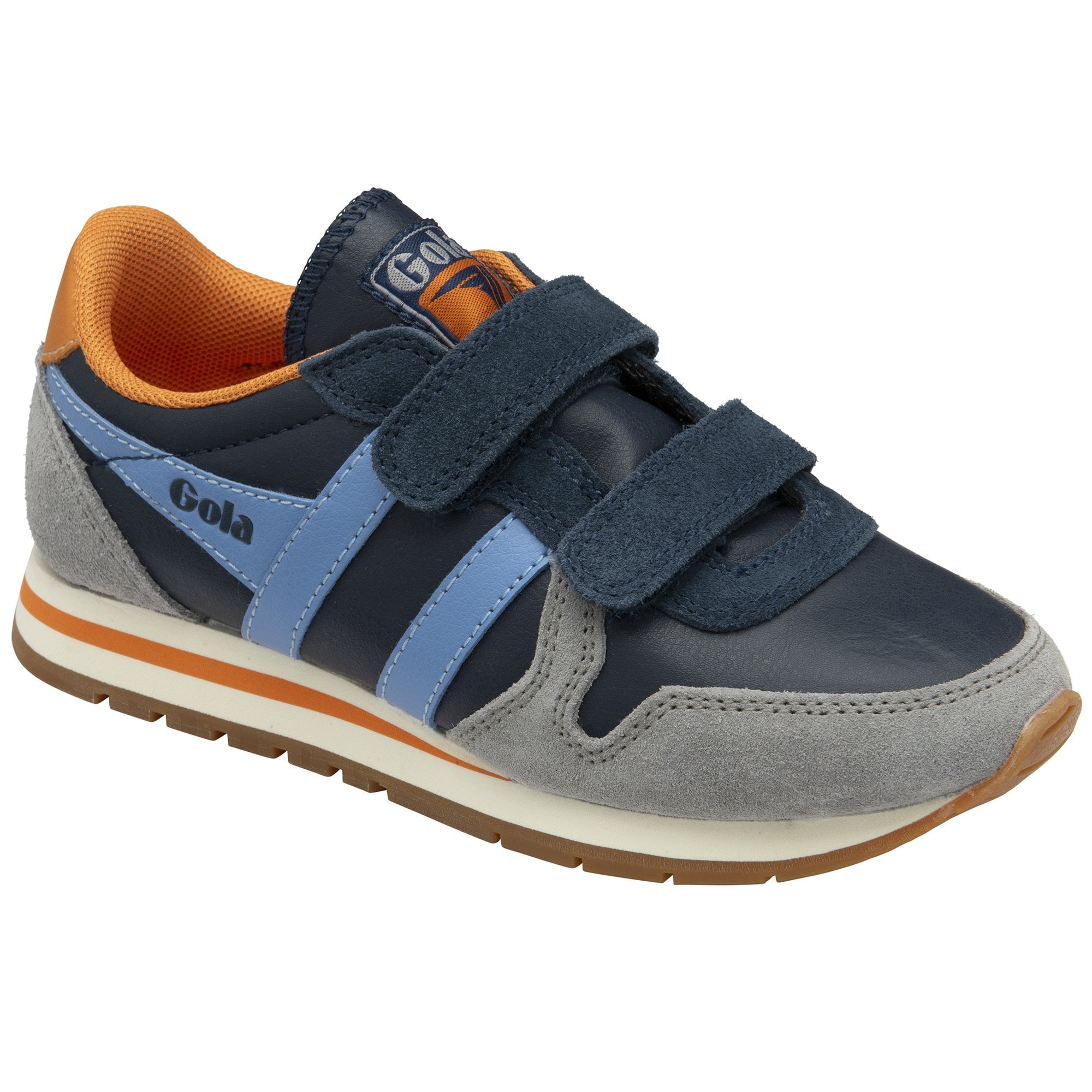 gola-daytona-pure-strap-sneaker-f-r-kinder-in-marineblau-zementgrau image 2