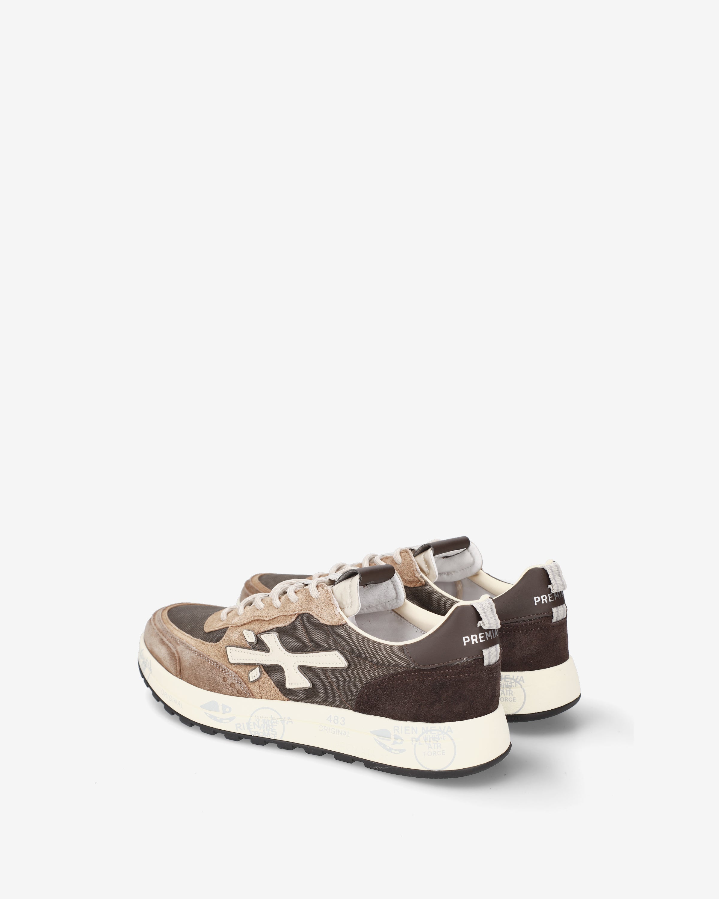 premiata-nous-8461-herren-sneaker-braun-suede image 5