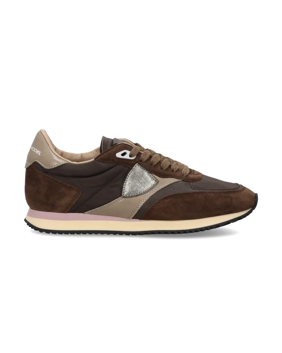 philippe-model-blville-damen-sneaker-braun-beige-2 image 1