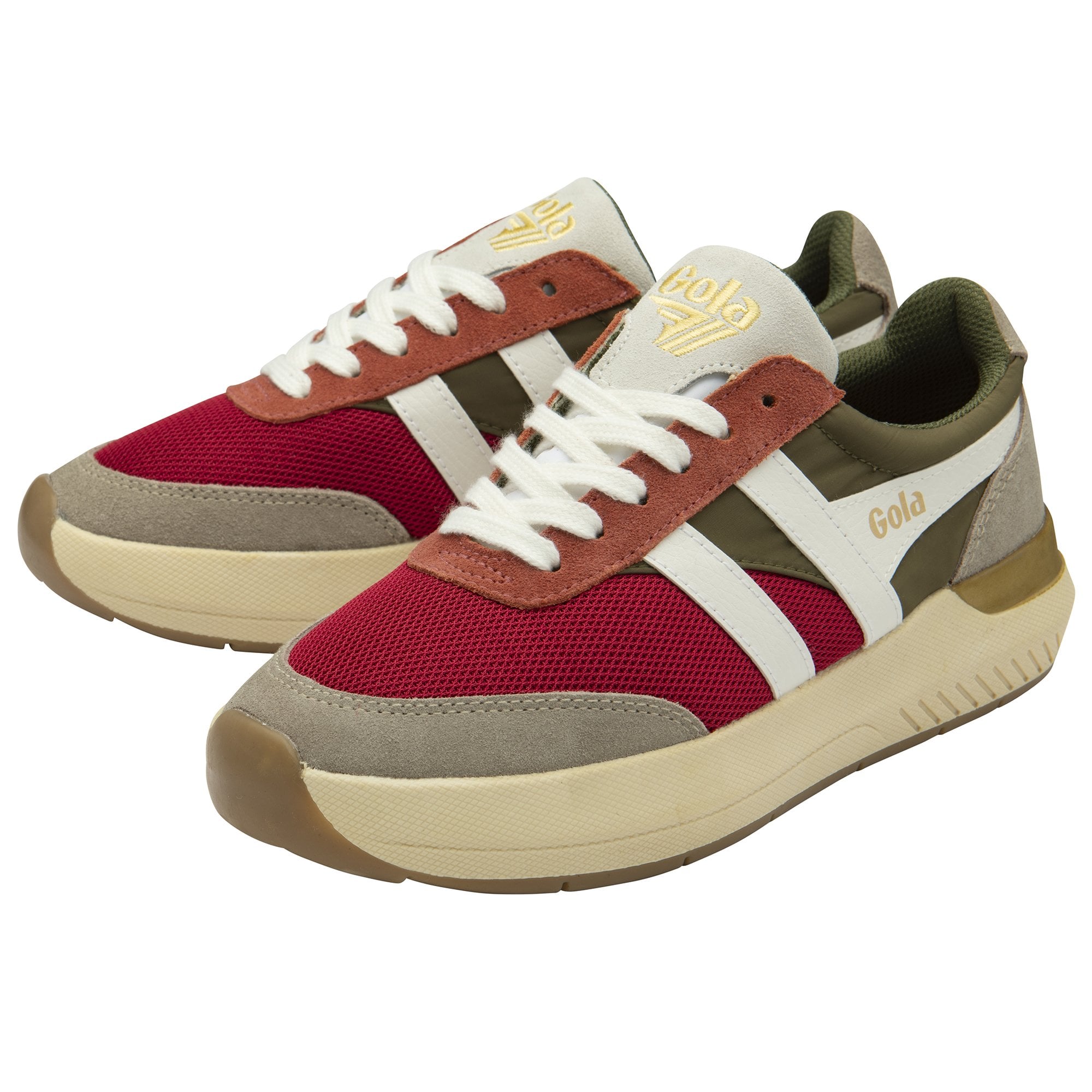 gola-raven-damen-sneaker-himbeer-khaki-weizen image 3