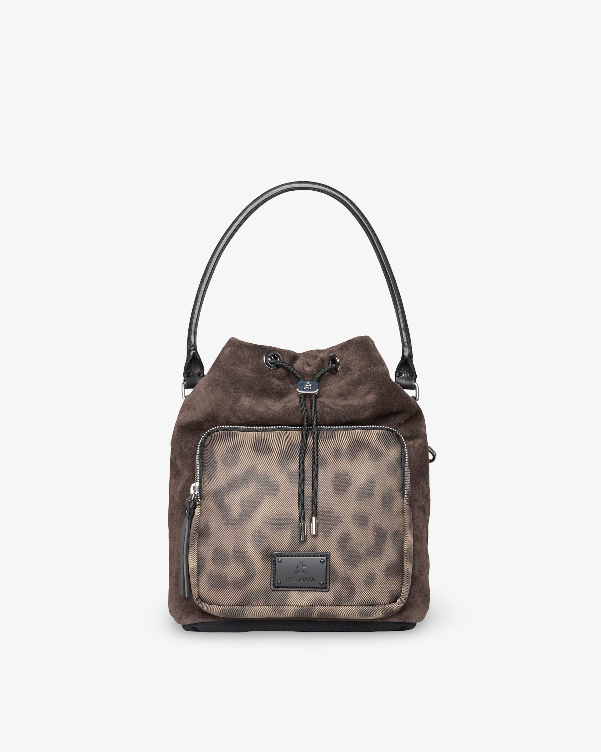 premiata-mia-2183s-beuteltasche-damen-braun-animalier image 1