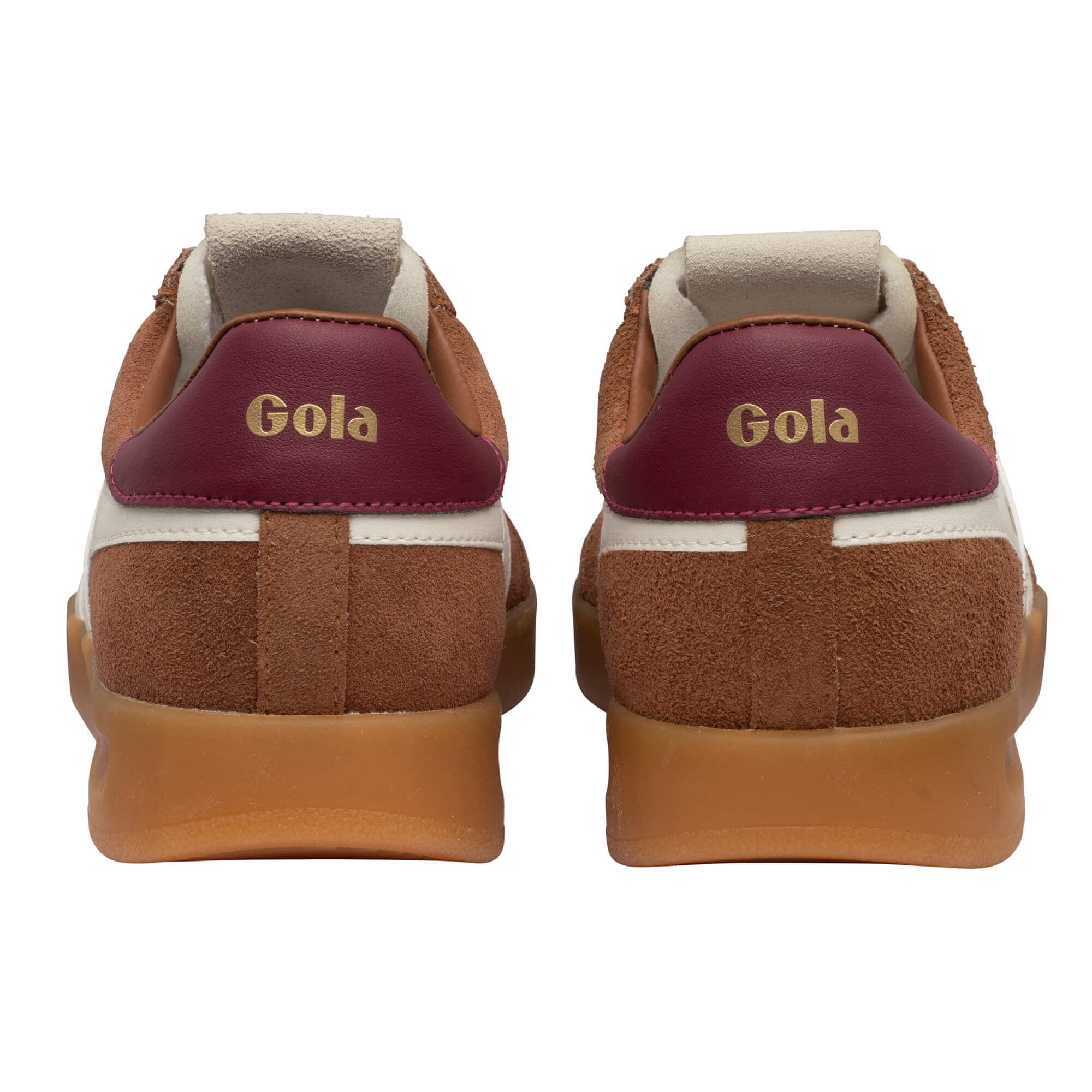 gola-cyclone-sneaker-f-r-damen-umbra-cremewei-kirschrot image 4
