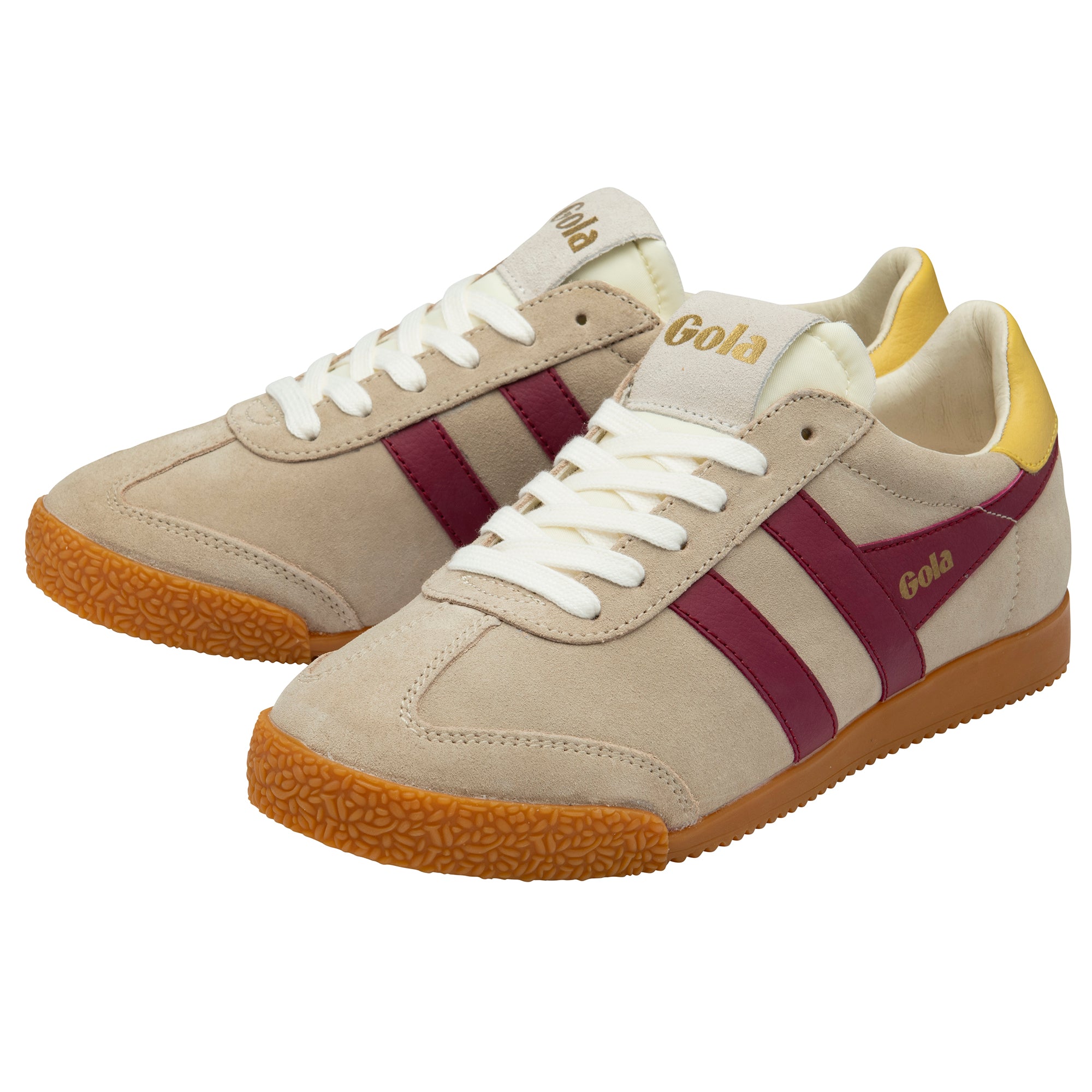 gola-elan-damen-sneaker-beige-kirschrot-vintage image 3