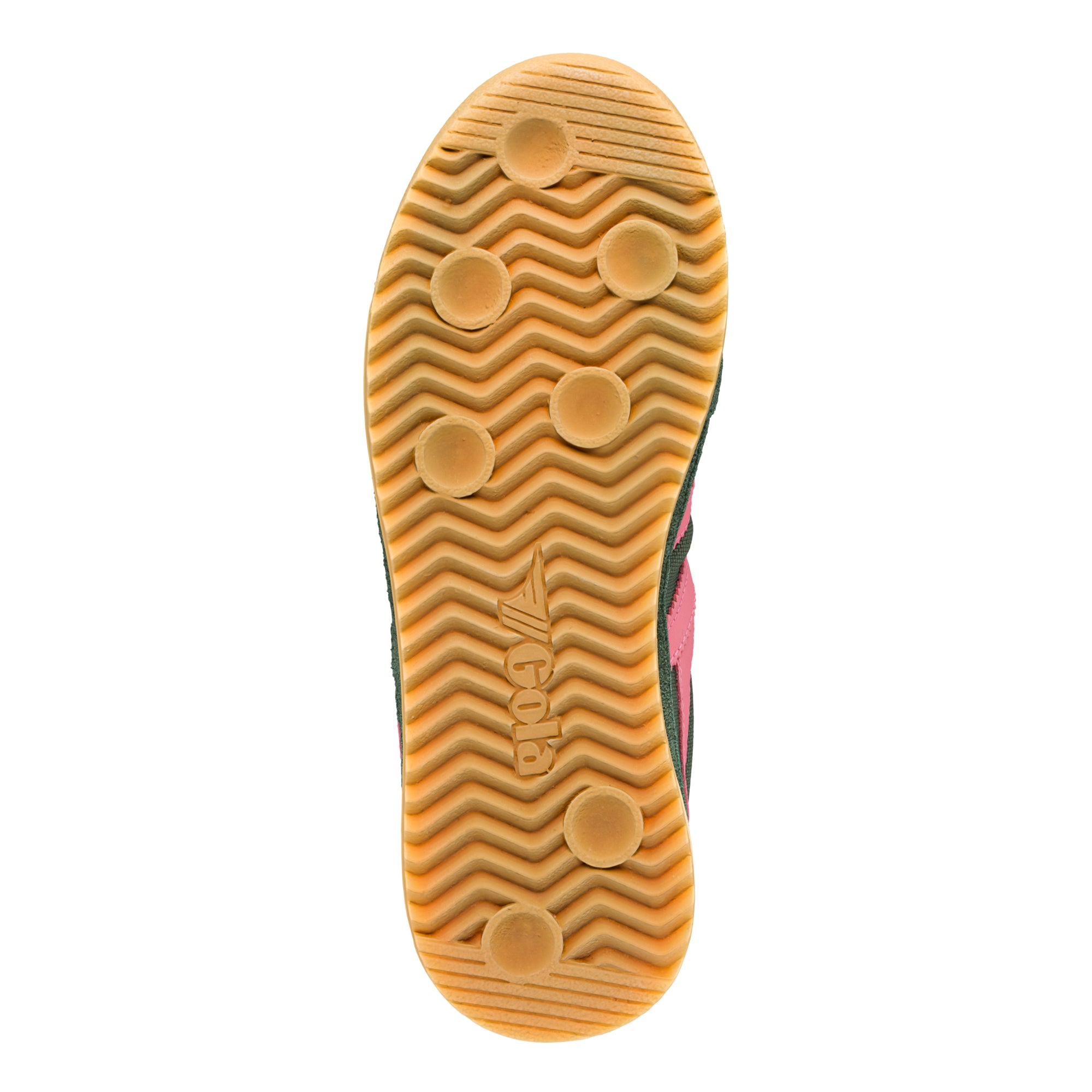 gola-tornado-damen-sneaker-dunkelkhaki-bonbonrosa-nylon-wildleder image 7