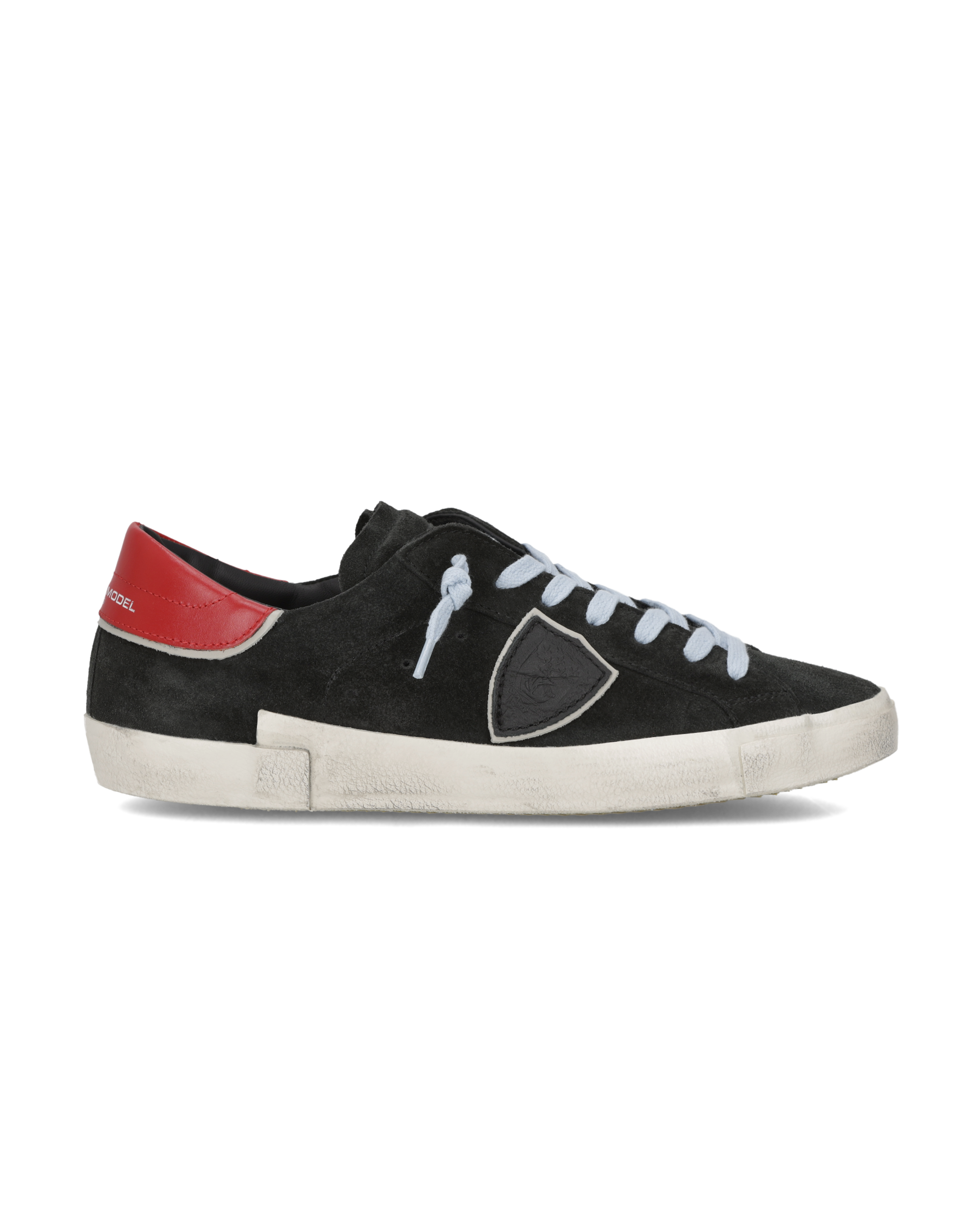 philippe-model-prsx-herren-sneaker-schwarz-rot image 1