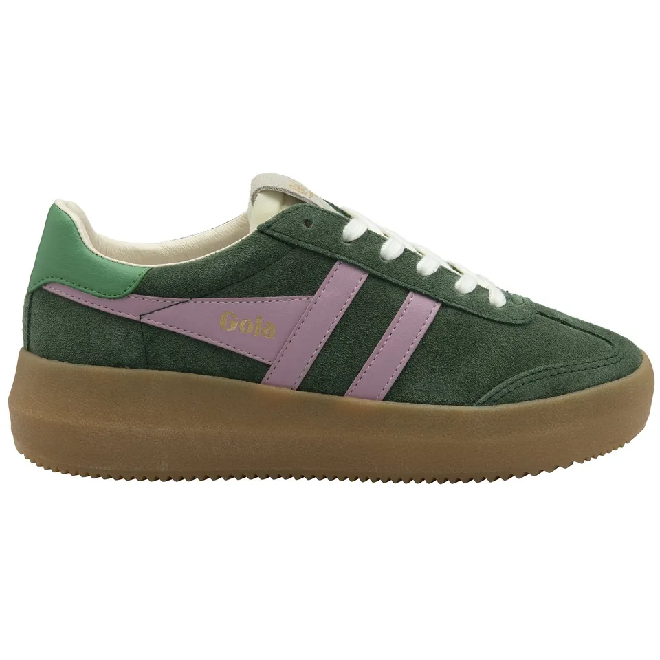 gola-athena-damen-sneaker-plateau-wildleder-evergreen image 1