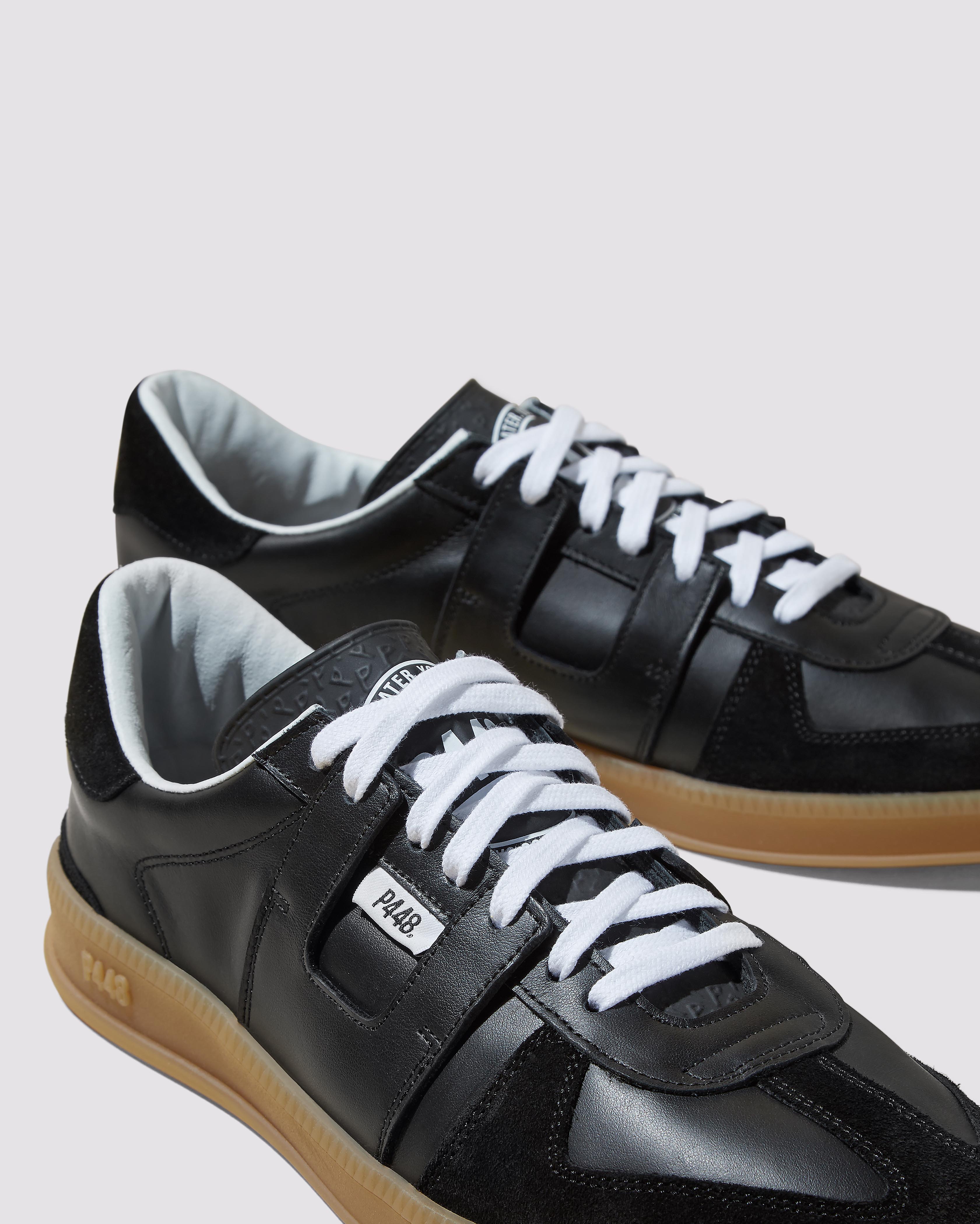 p448-monza-black-low-top-sneaker-schwarzes-leder image 4