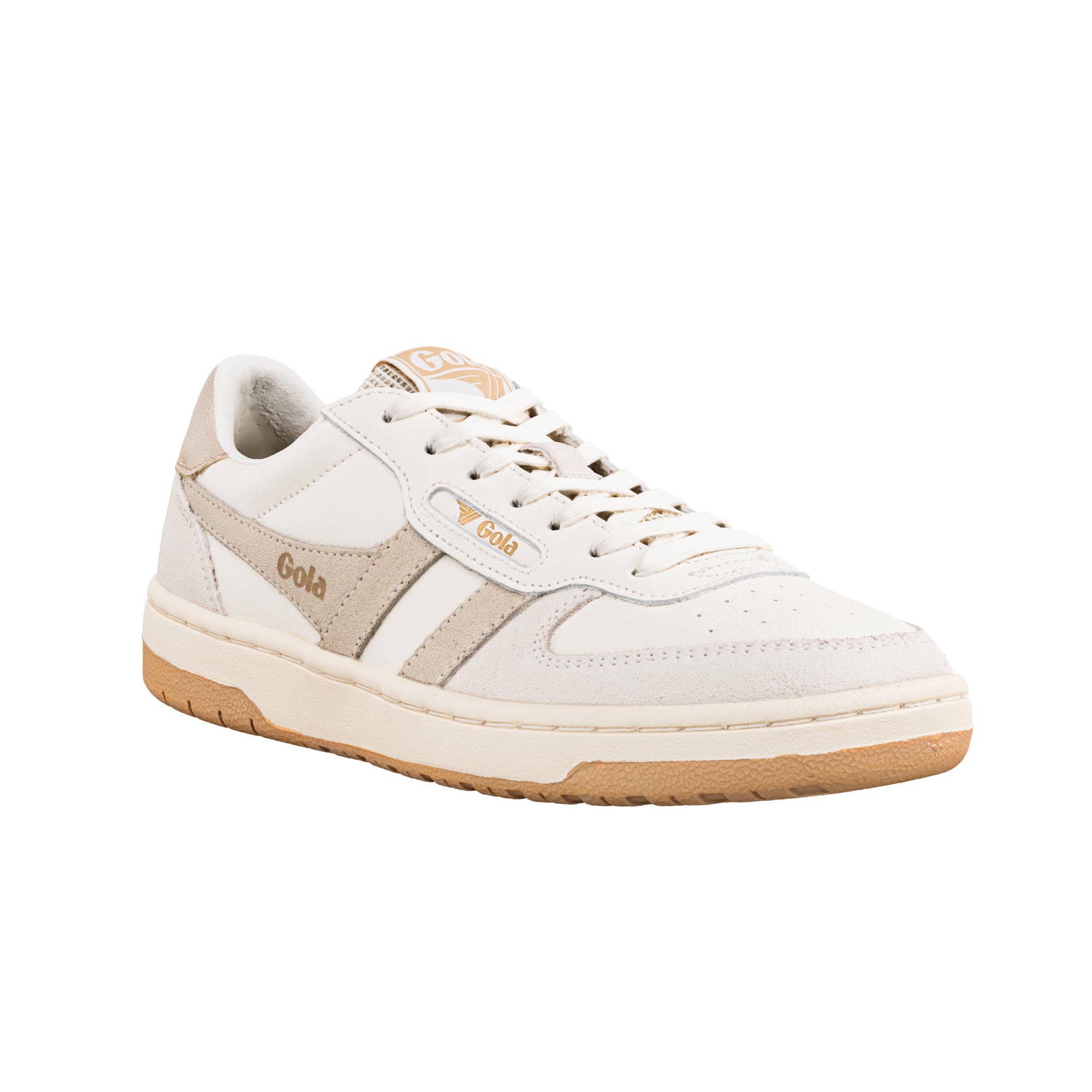 gola-hawk-sneaker-damen-off-white-bone-gold image 2