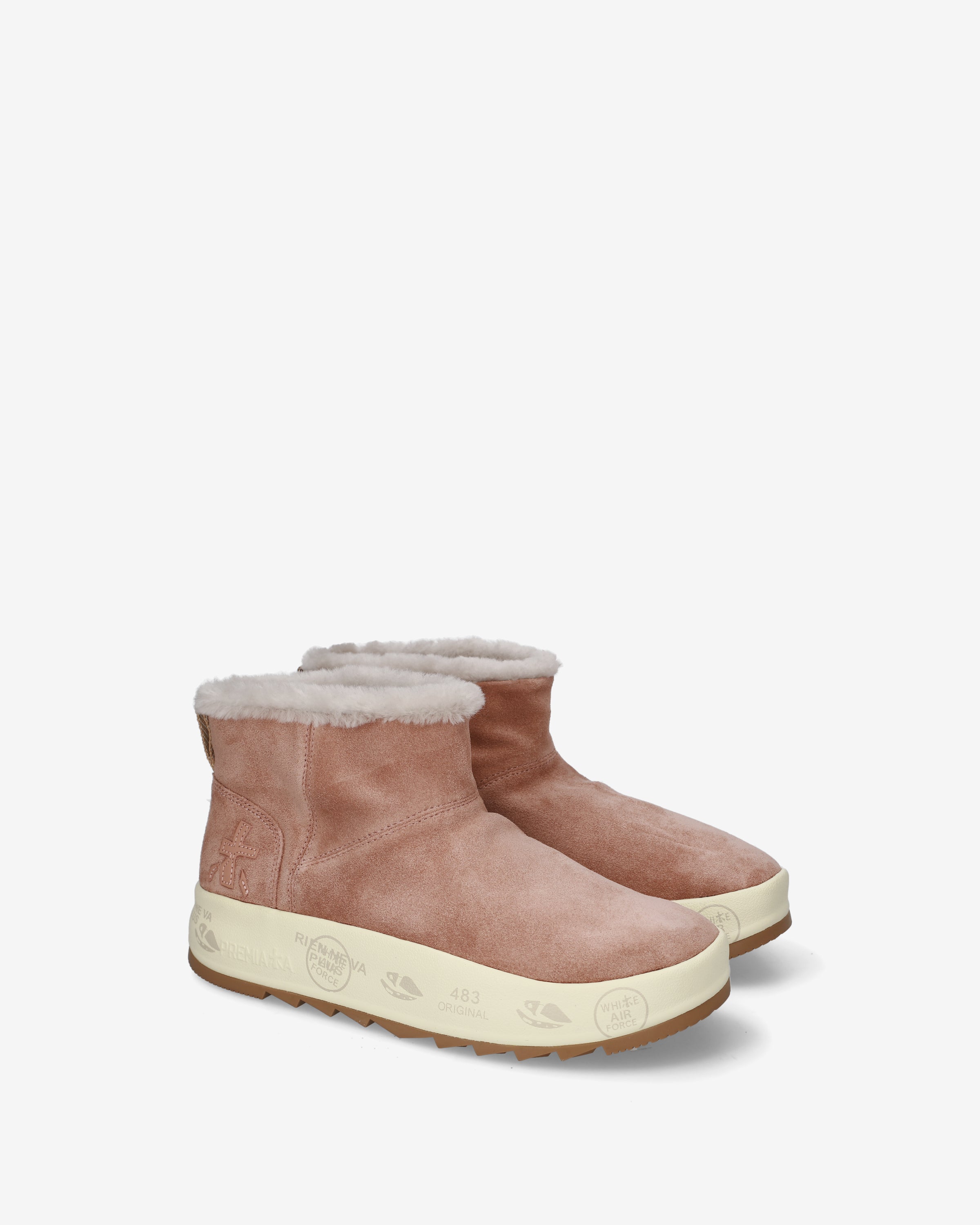 premiata-newpuffyd-8704m-stiefelette-damen-rosa-lammfell image 2
