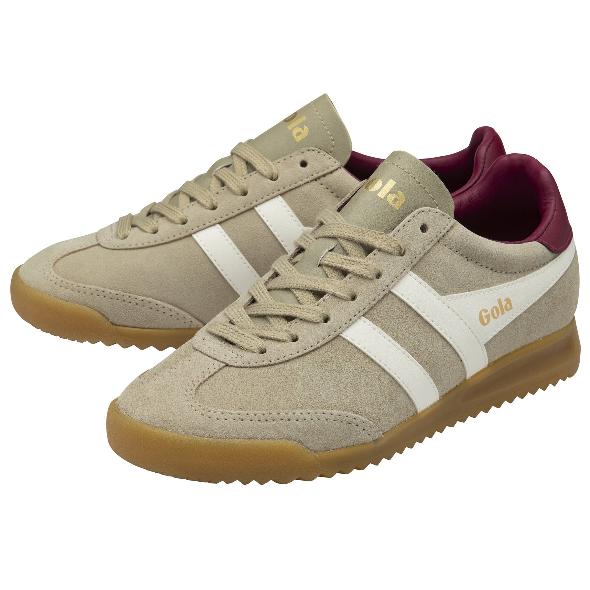 gola-torpedo-damen-sneaker-beige-off-white-kirschrot image 3