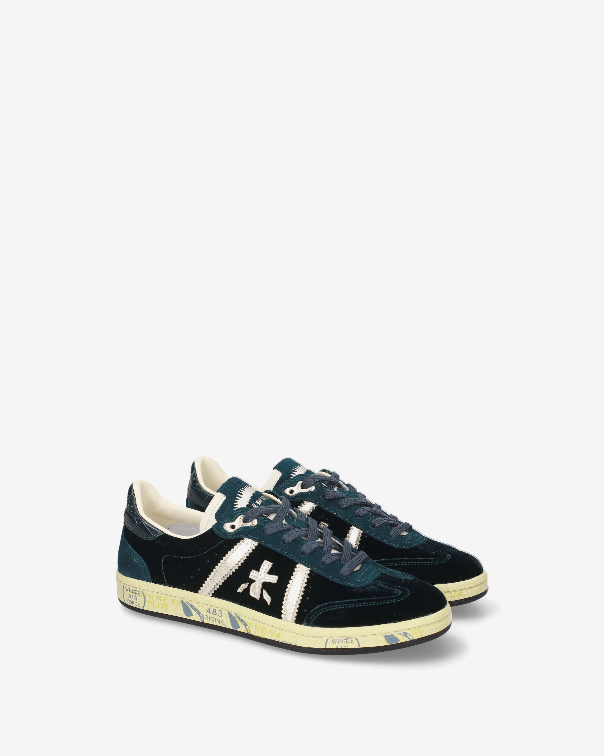 premiata-bonnied-8581-damen-sneaker-navy-velours-suede image 2