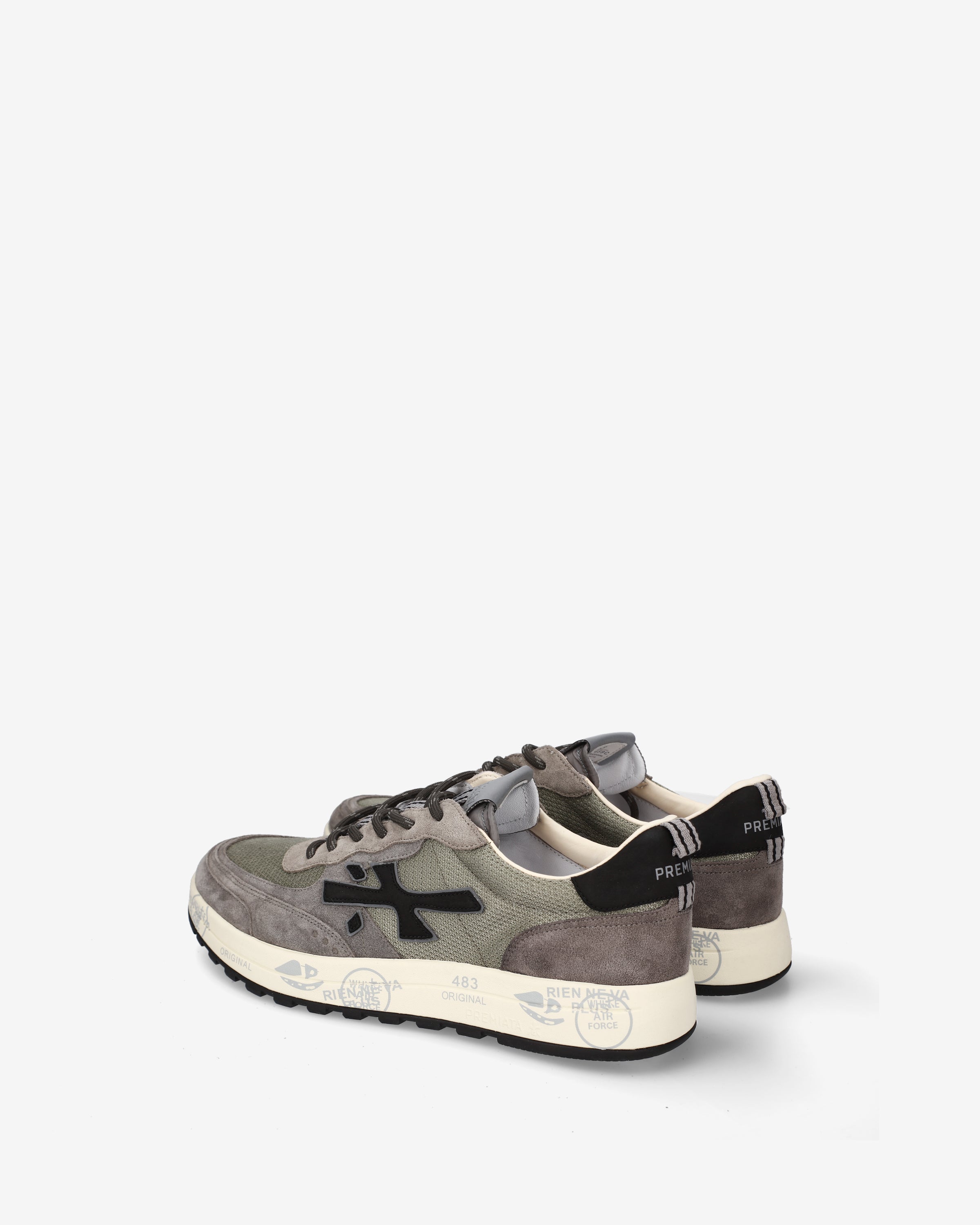 premiata-nous-8459-sneaker-herren-beige-tortora-mit-schwarz image 5
