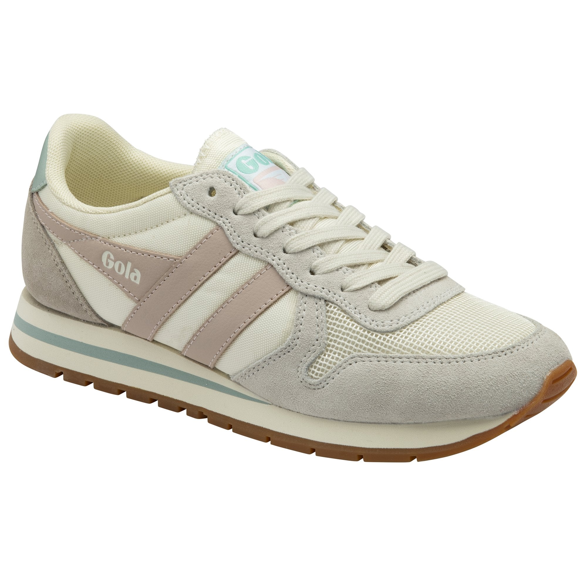 gola-daytona-sneaker-f-r-damen-off-white-ros-surf-blue image 2