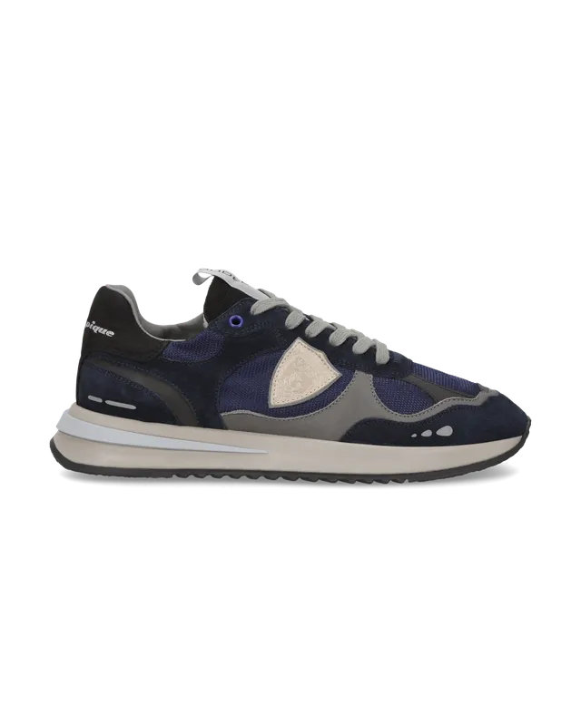 philippe-model-olympique-sneaker-herren-blau-grau-schwarz image 1