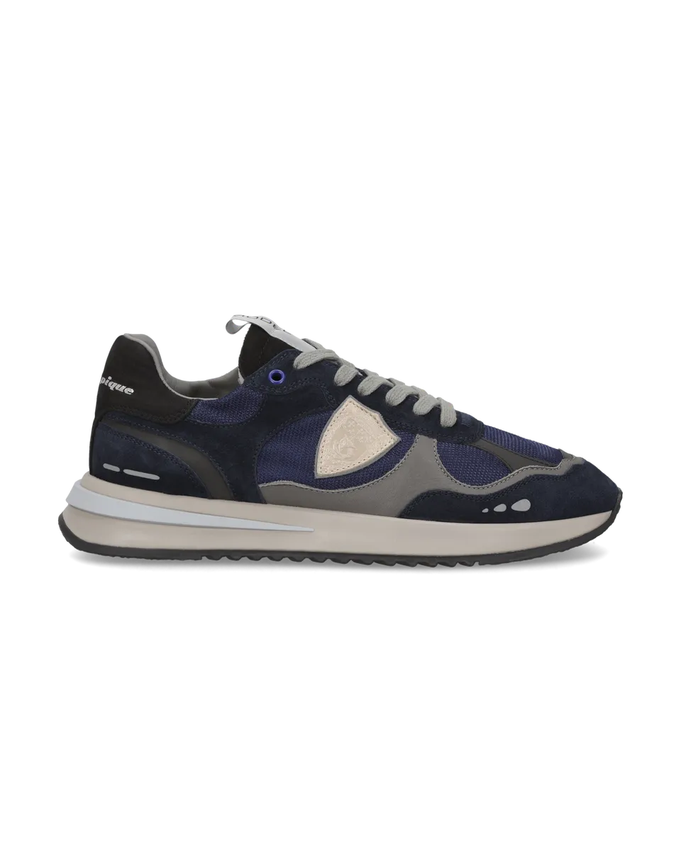 philippe-model-olympique-sneaker-herren-blau-grau-schwarz image 1