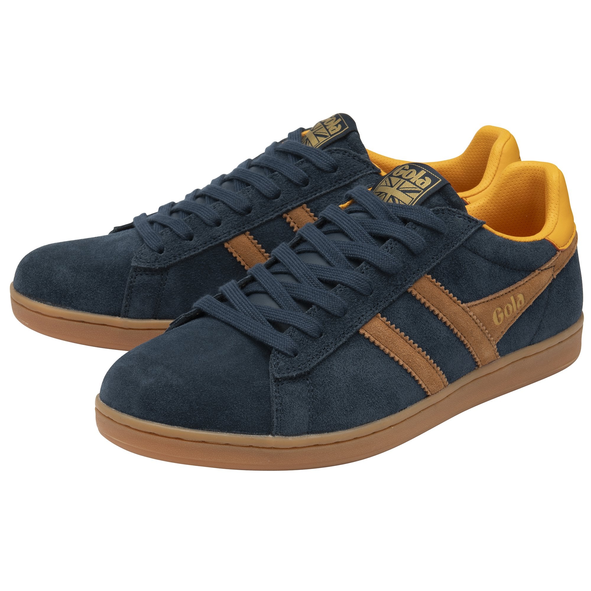 gola-equipe-ii-suede-herren-sneaker-navy-ingwer image 3