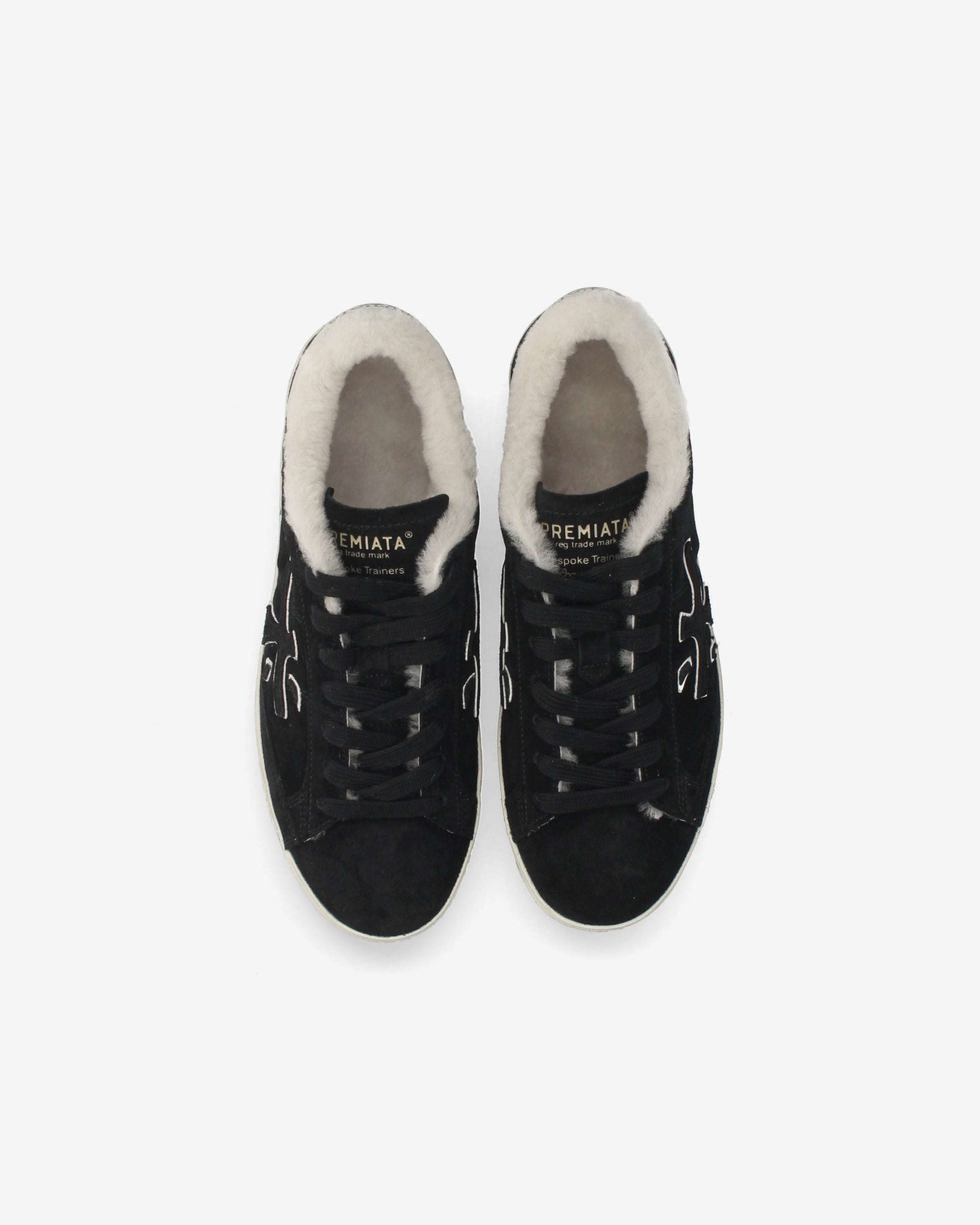 premiata-stevend-8487m-damen-sneaker-suede-schwarz-mit-wei image 6