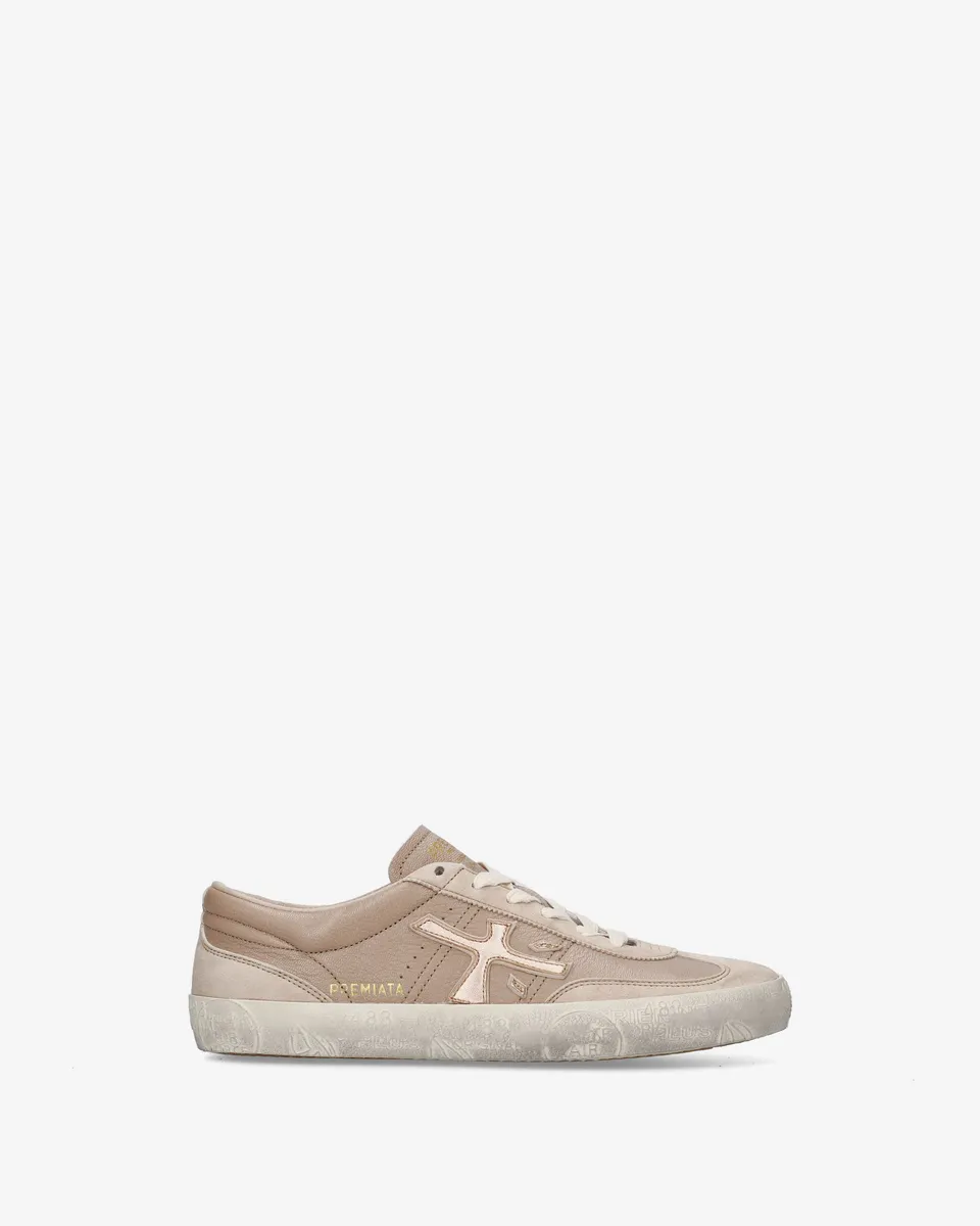 premiata-davidd-8605-sneaker-damen-beige image 1
